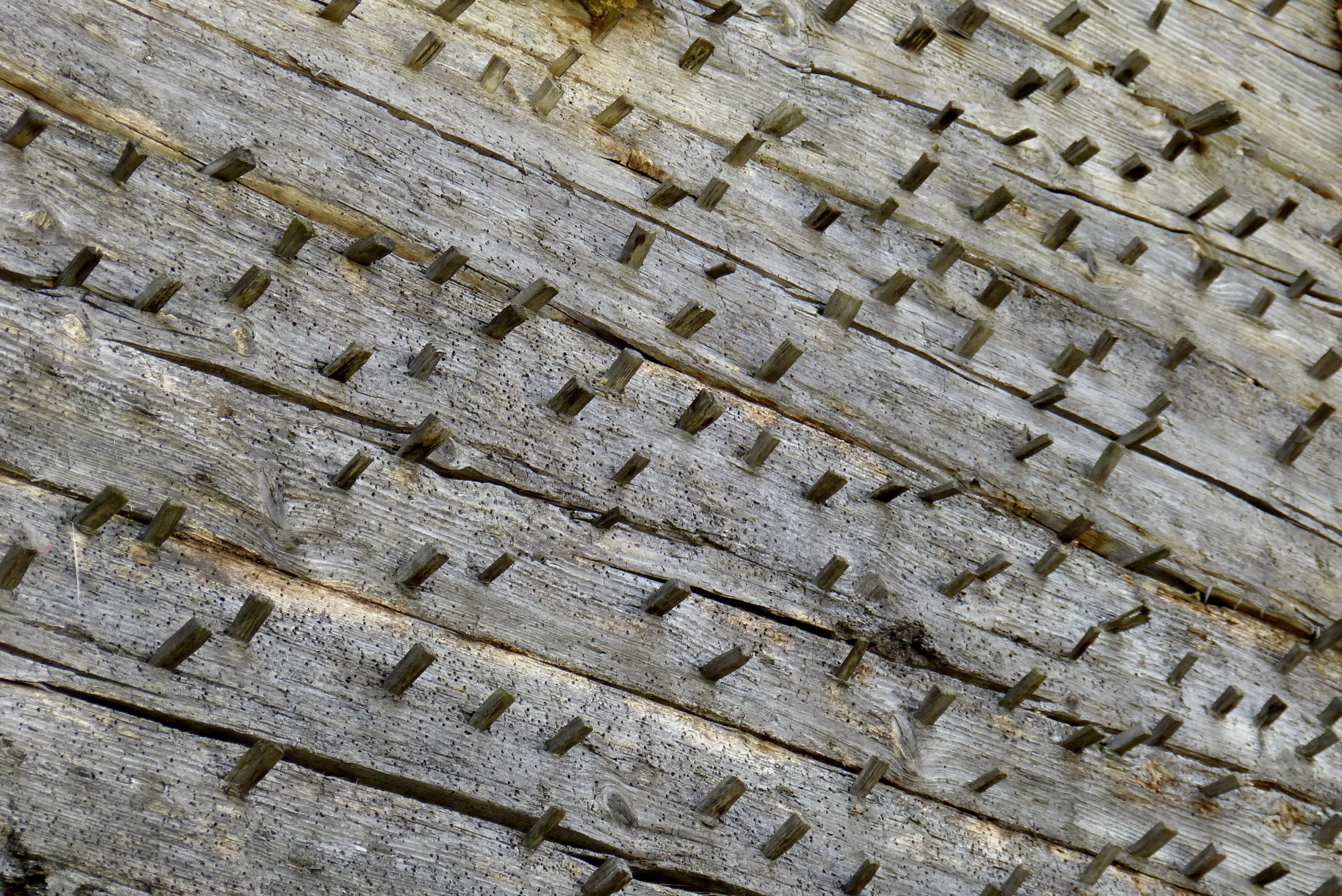 rough, wall - building feature, brown, 4K, quaint, still life, detail, boards, hauswand, full frame, wooden wall, wood - material, history, backgrounds, HD Wallpaper