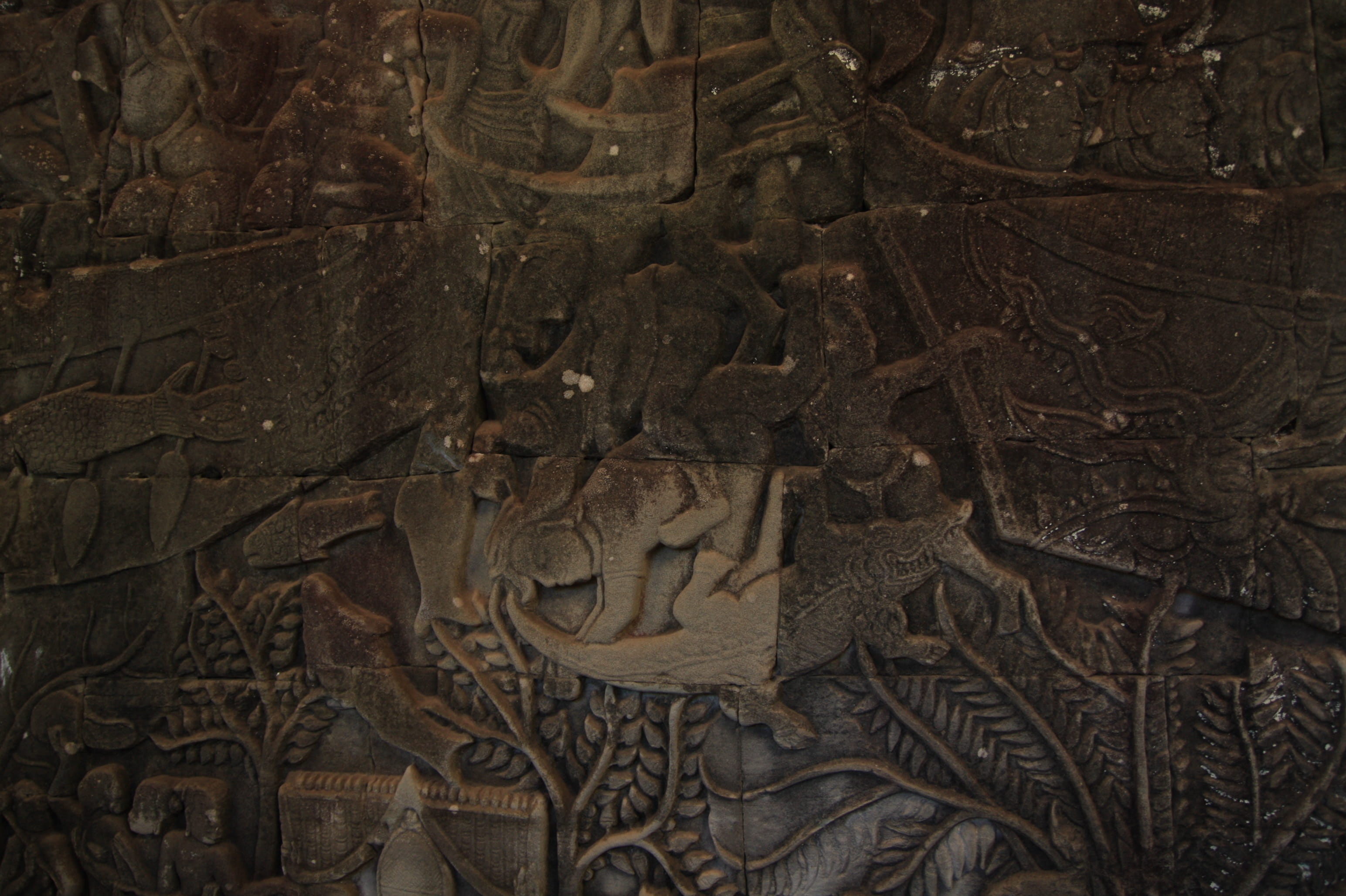ancient, carving - craft product, bas relief, architecture, ruins, history, craft, pattern, human representation, Temple, backgrounds, no people, art and craft, HD Wallpaper