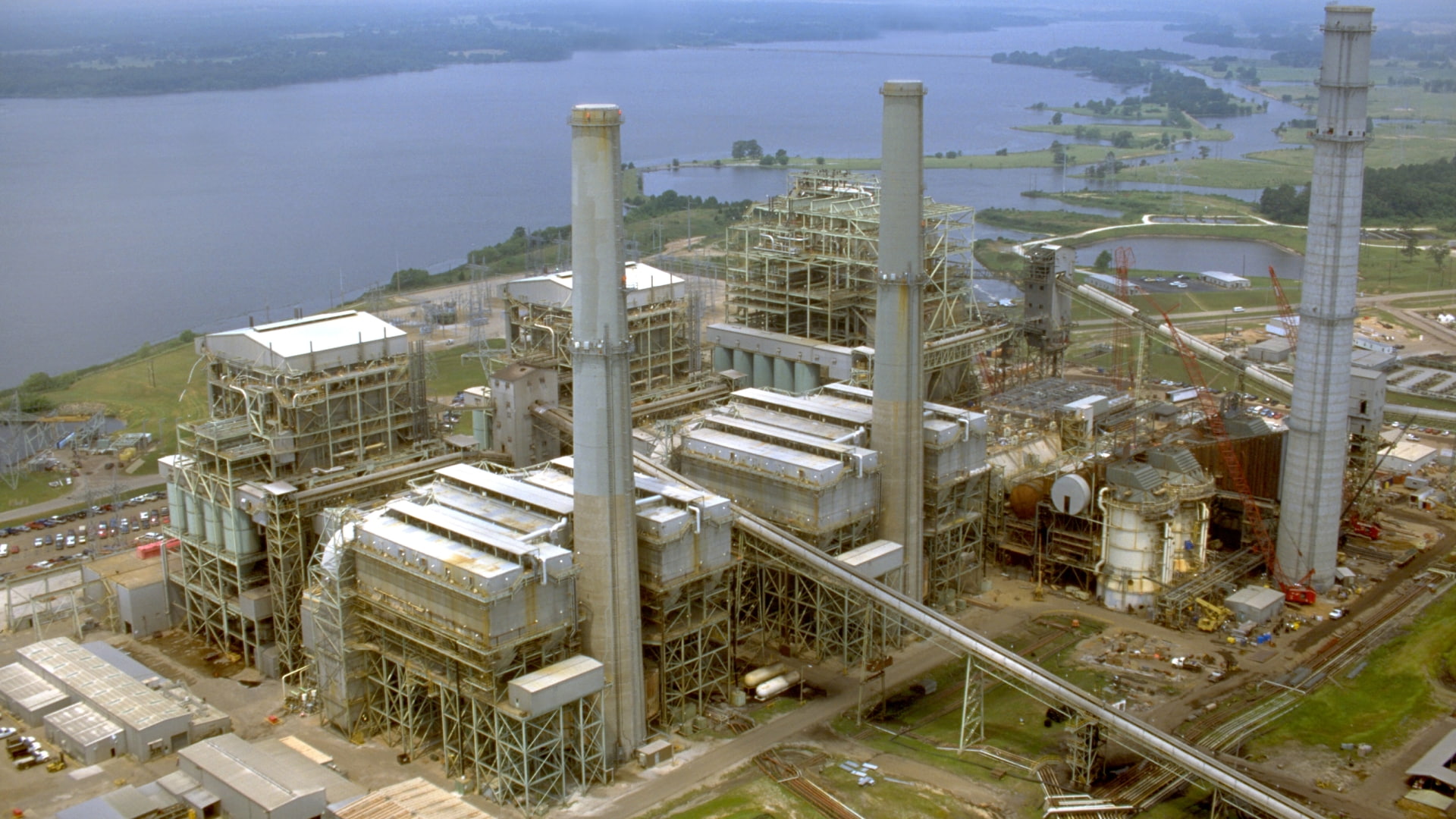 industrial equipment, 1080P, Building, Plant, Power, architecture, Industrial, city, high angle view, factory, fuel and power generation, no people, outdoors, HD Wallpaper