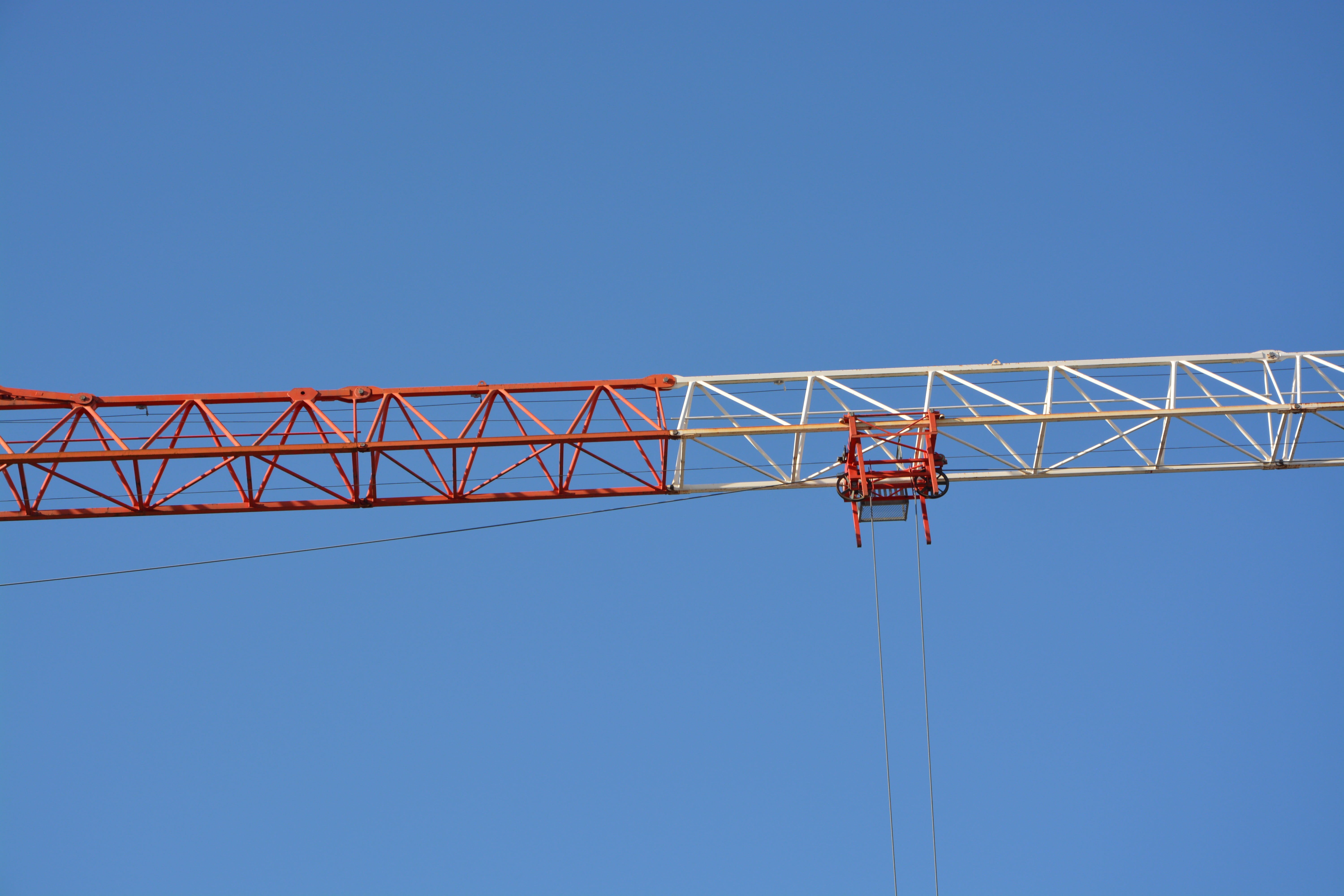 nature, day, alloy, low angle view, copy space, site, steel, sunny, blue, work, crane - construction machinery, white, connection, industry, no people, HD Wallpaper
