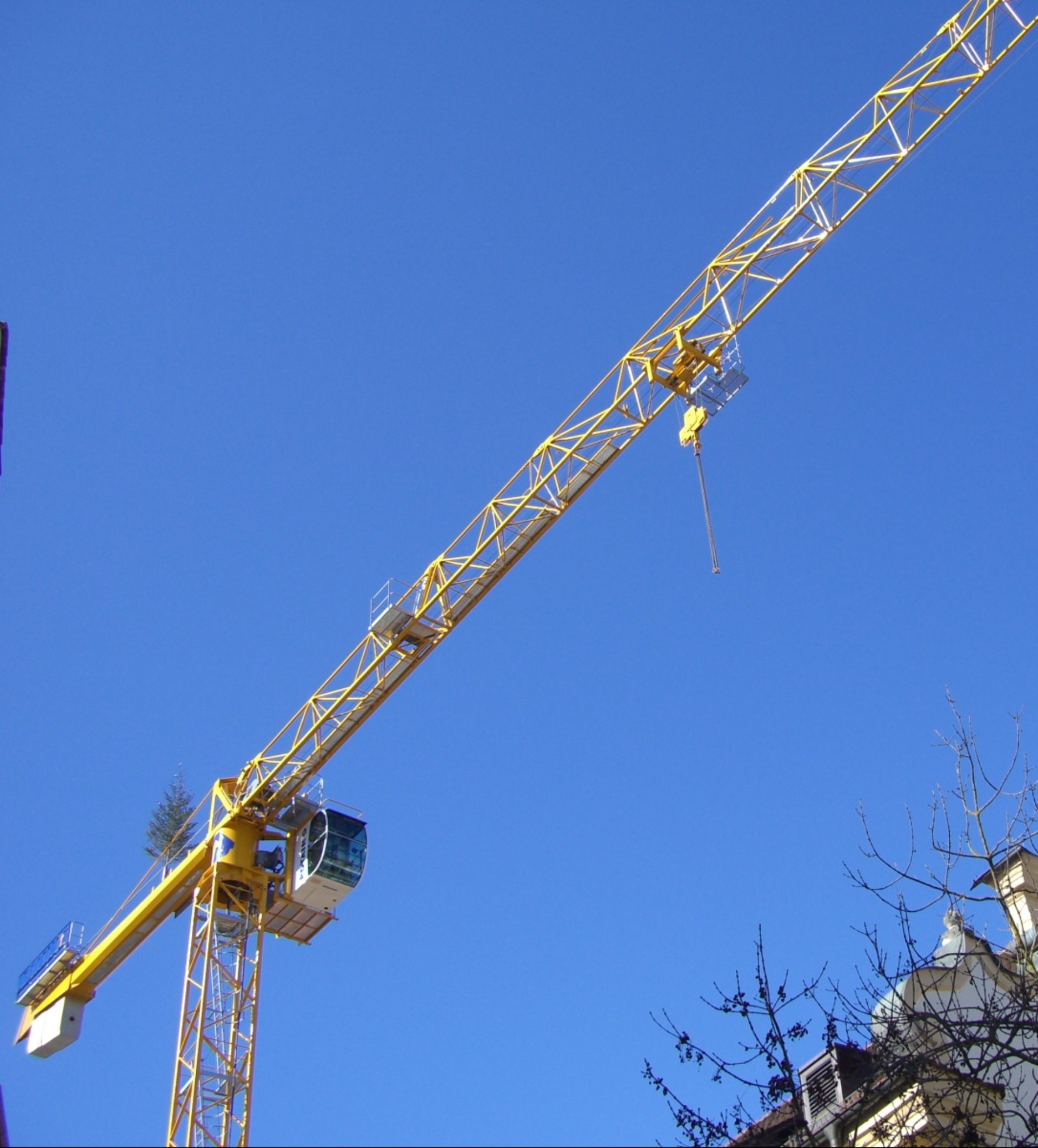 machinery, industry, copy space, low angle view, construction equipment, blue, sky, metal, development, day, crane arm, nature, construction site, outdoors, Phone HD Wallpaper