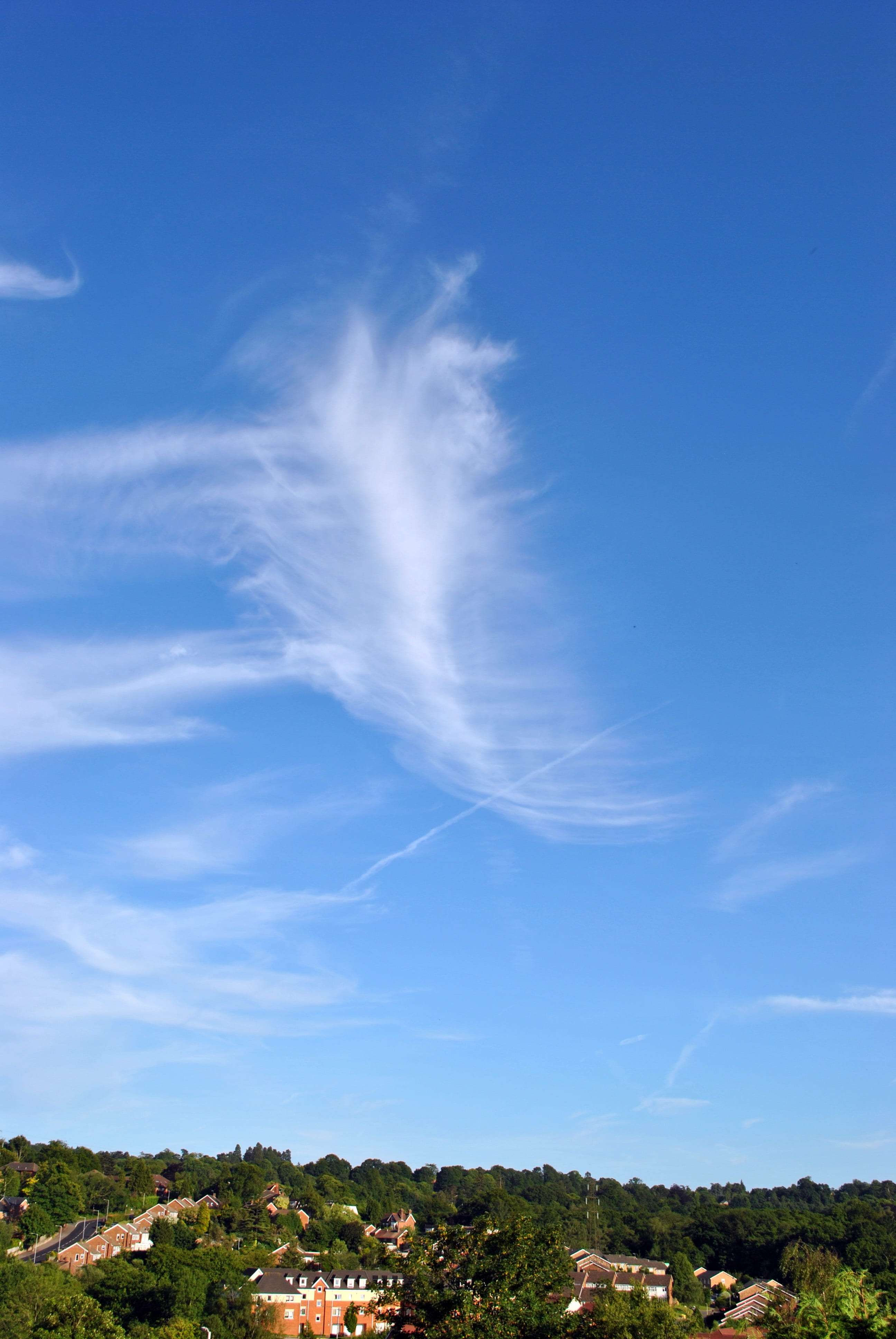 cloudscape, cloud - sky, clouds, landscape, air, nature, tranquility, no people, tranquil scene, beauty in nature, plant, environment, idyllic, day, land, Phone HD Wallpaper