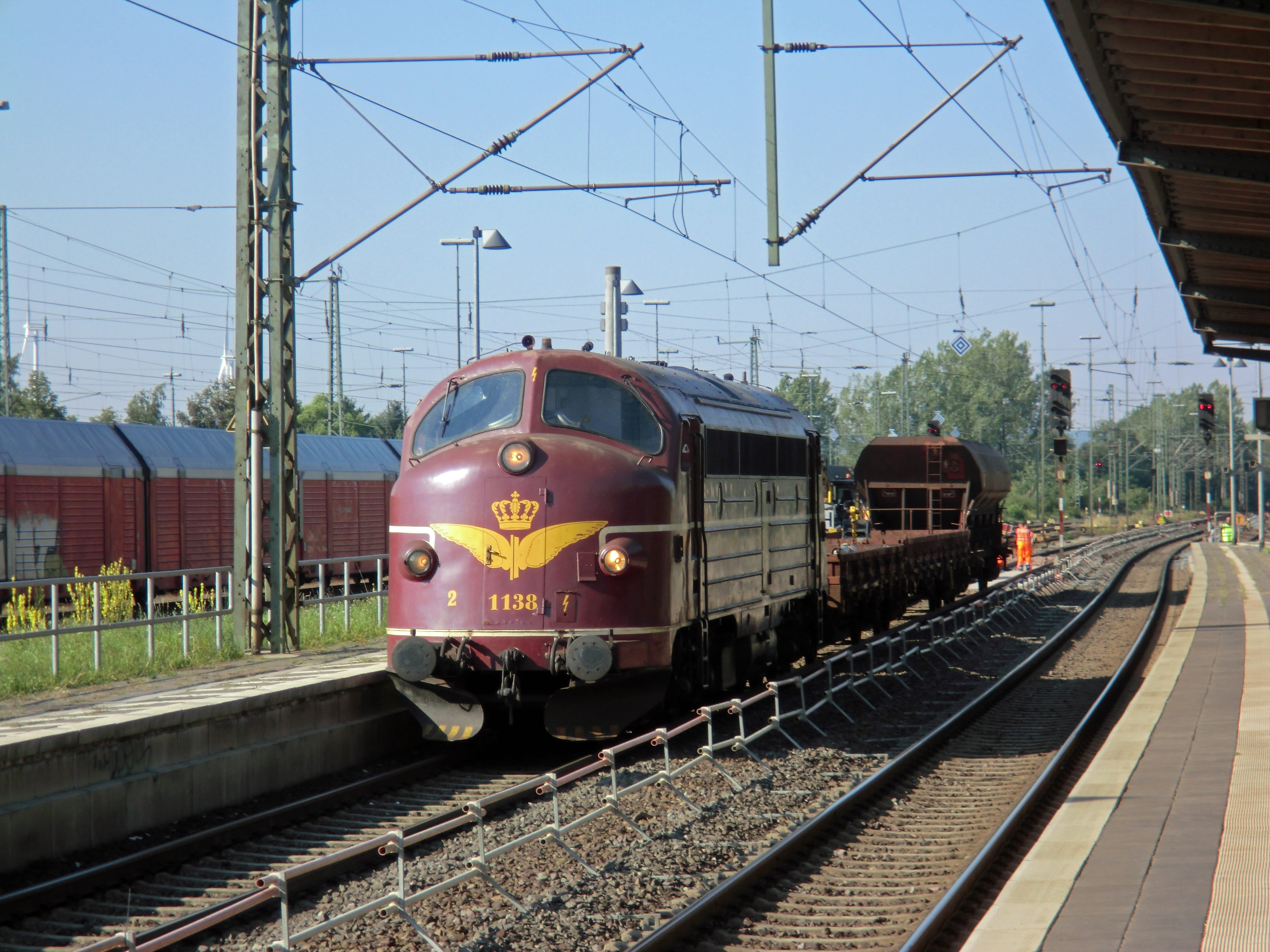 mode of transportation, day, nature, travel Locations, rail transportation, diesel, work, railway, locomotive, vehicle, Diesel Locomotive, motion, power supply, HD Wallpaper