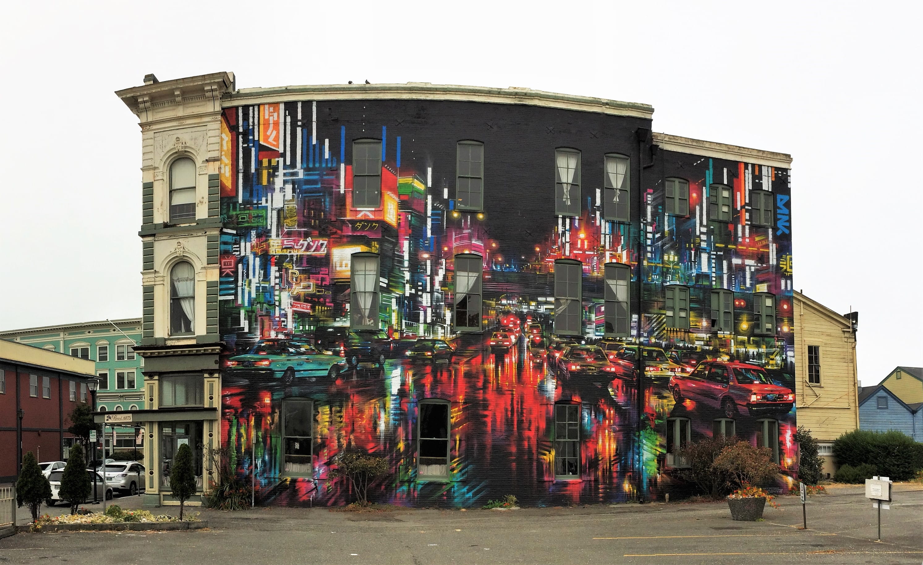 mural, lost coast brewery, nature, residential district, beer, retail, built structure, building exterior, building, architecture, humboldt, lost coast, HD Wallpaper