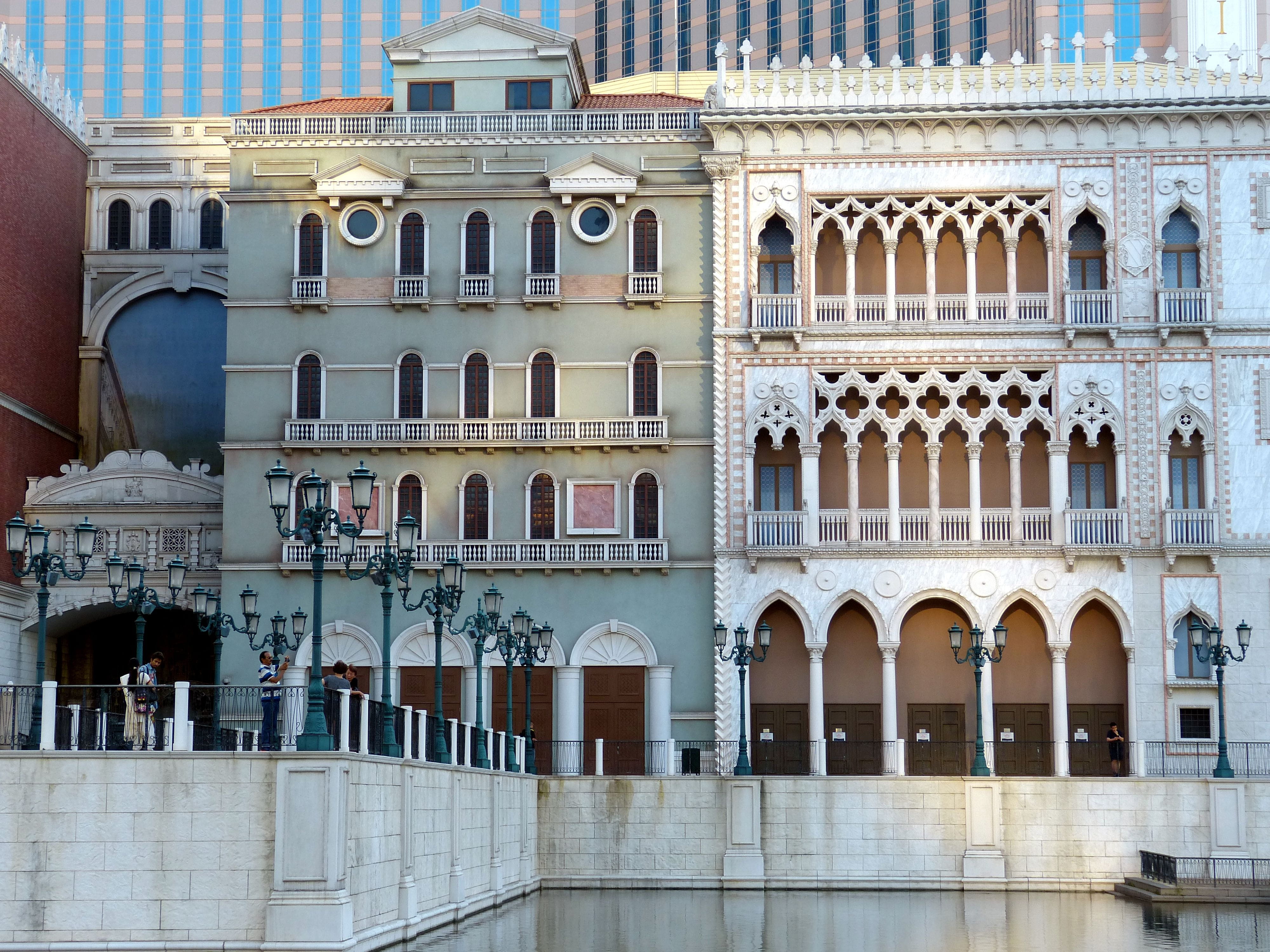 balcony, sunlight, window, macao, architecture And Buildings, residential district, luxury, venice, building Exterior, nature, doges palace, Macau, no people, HD Wallpaper