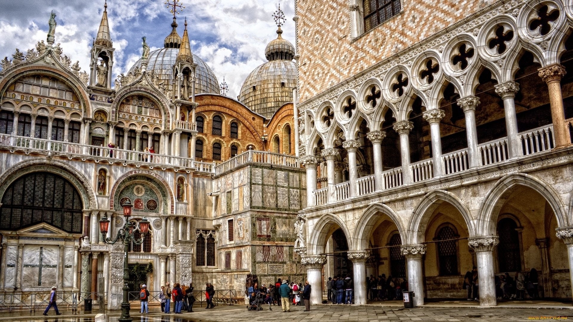 Palaces, 1080P, Doges Palace, HD Wallpaper