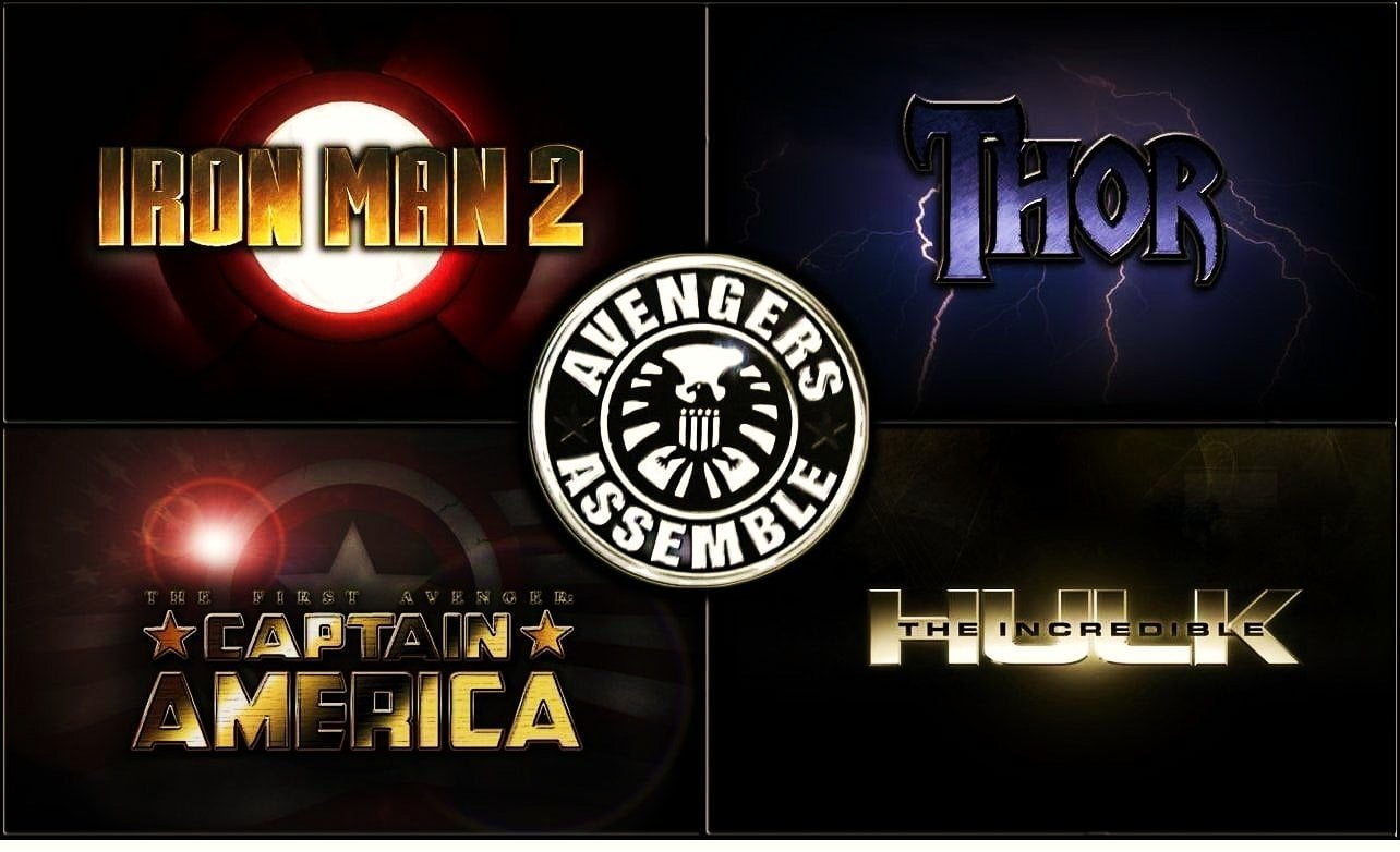 Iron Man, communication, Movie, variation, text, Black Widow, technology, finance, lighting equipment, glowing, illuminated, number, Capitan America, Hulk, HD Wallpaper