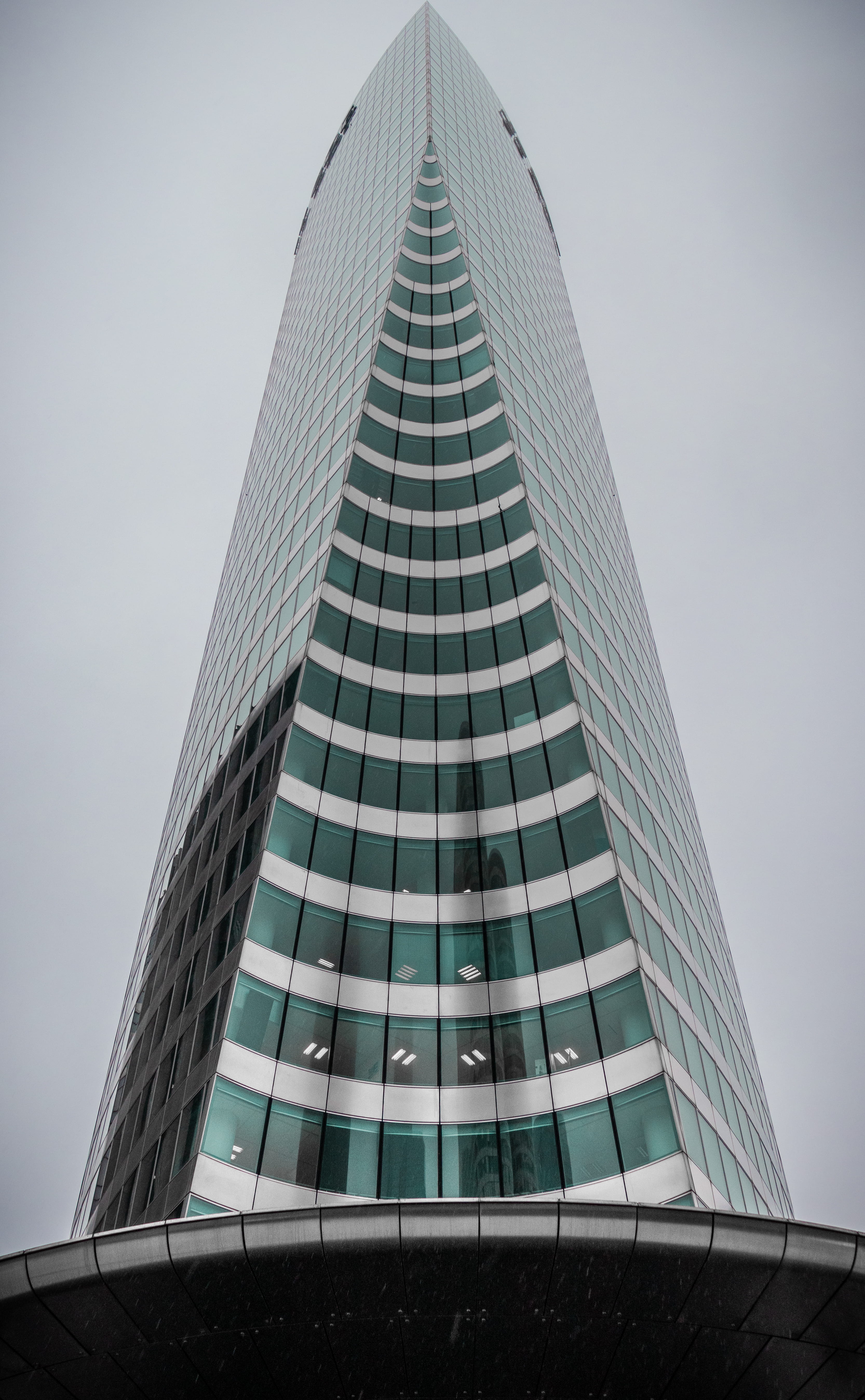 skyscrapers, travel destinations, buildings, day, no people, clear sky, architecture, grey, nature, building exterior, low angle view, reflection, windows, Phone HD Wallpaper