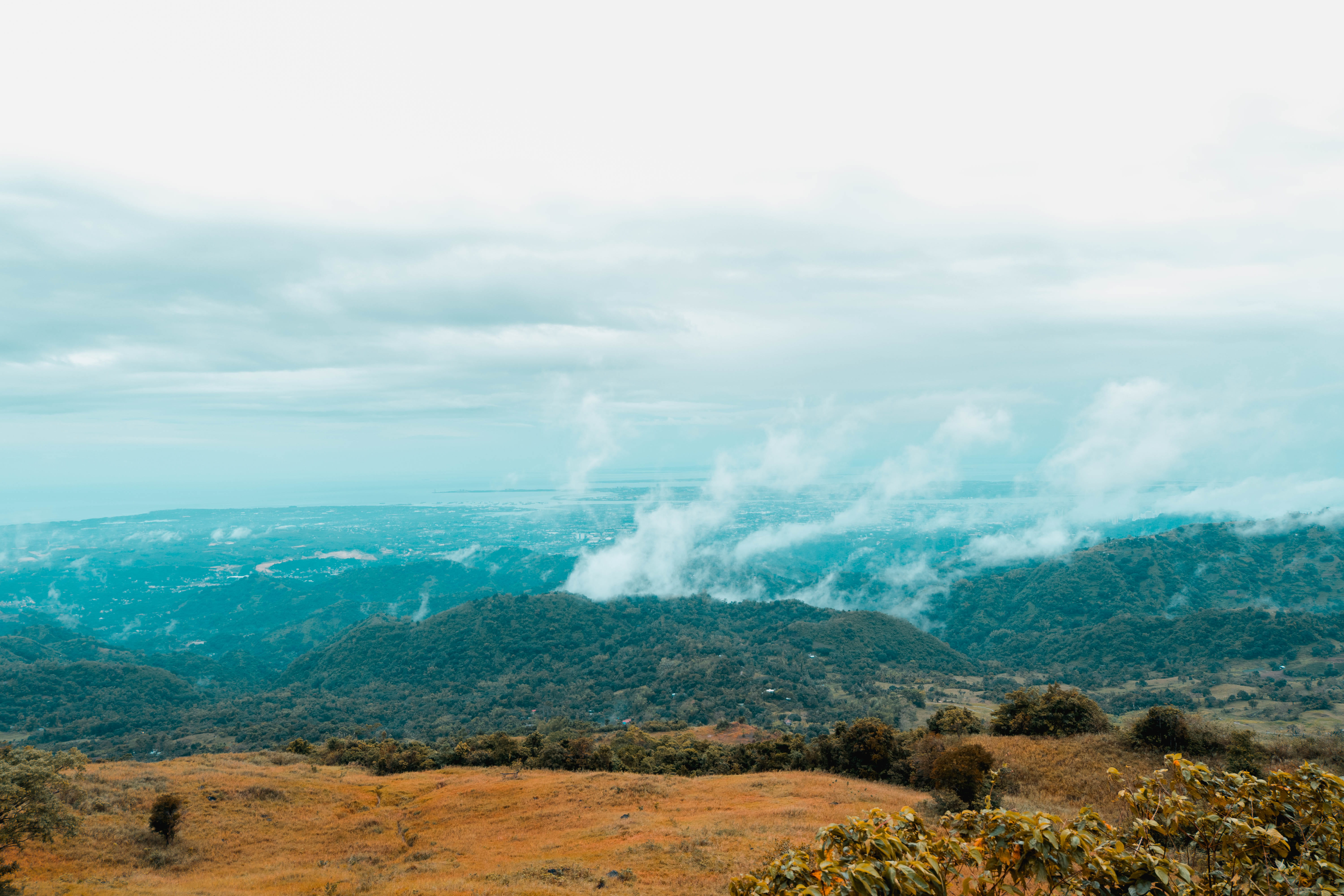 sky, outdoors, scenics - nature, tranquility, non-urban scene, landscape, cloud - sky, environment, philippines, power in nature, cebu city, plant, day, HD Wallpaper