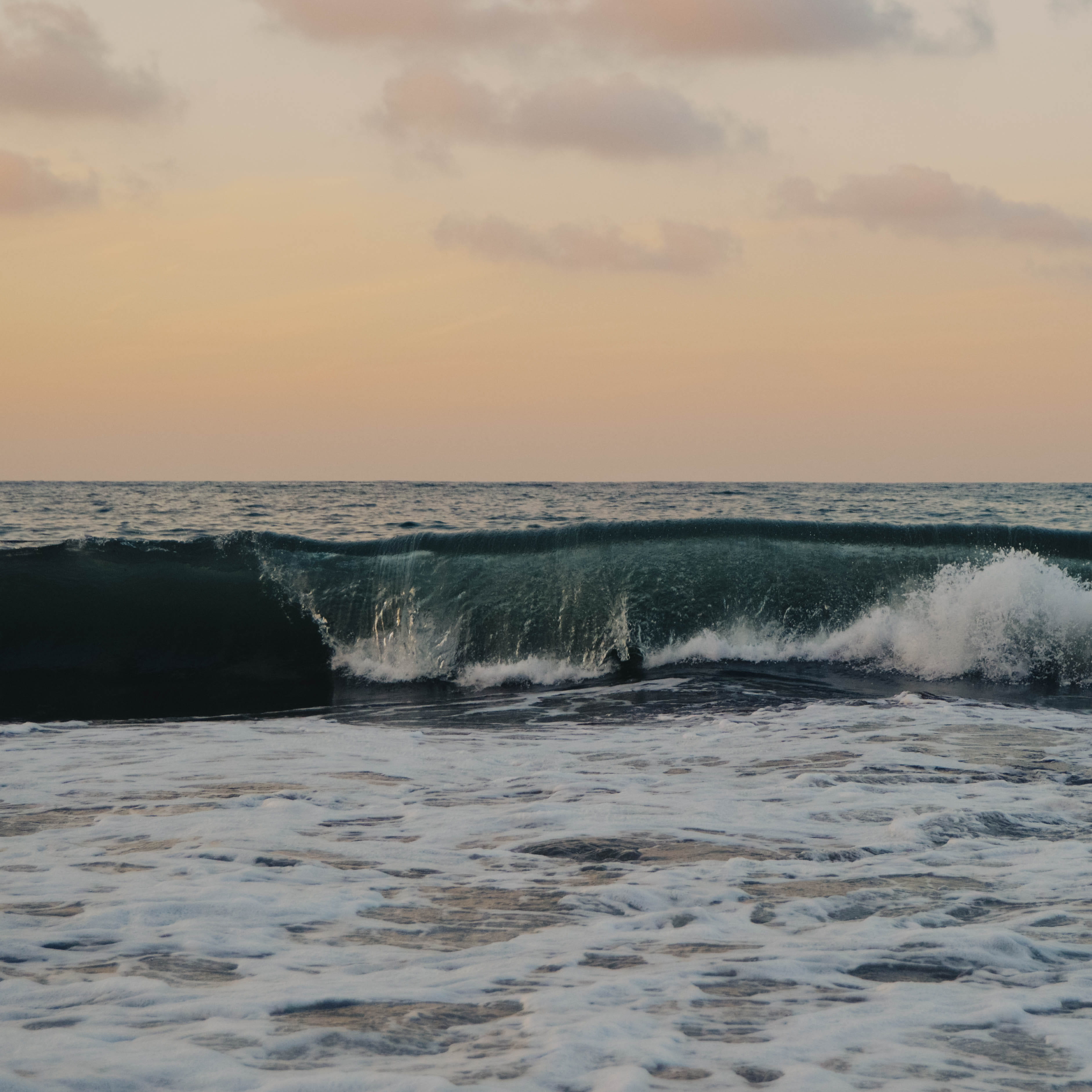 sky, long exposure, waves, sea, evening, landscape, wave, horizon, sunset, sport, digital, horizon over water, aquatic sport, cloud - sky, seascape, Phone HD Wallpaper