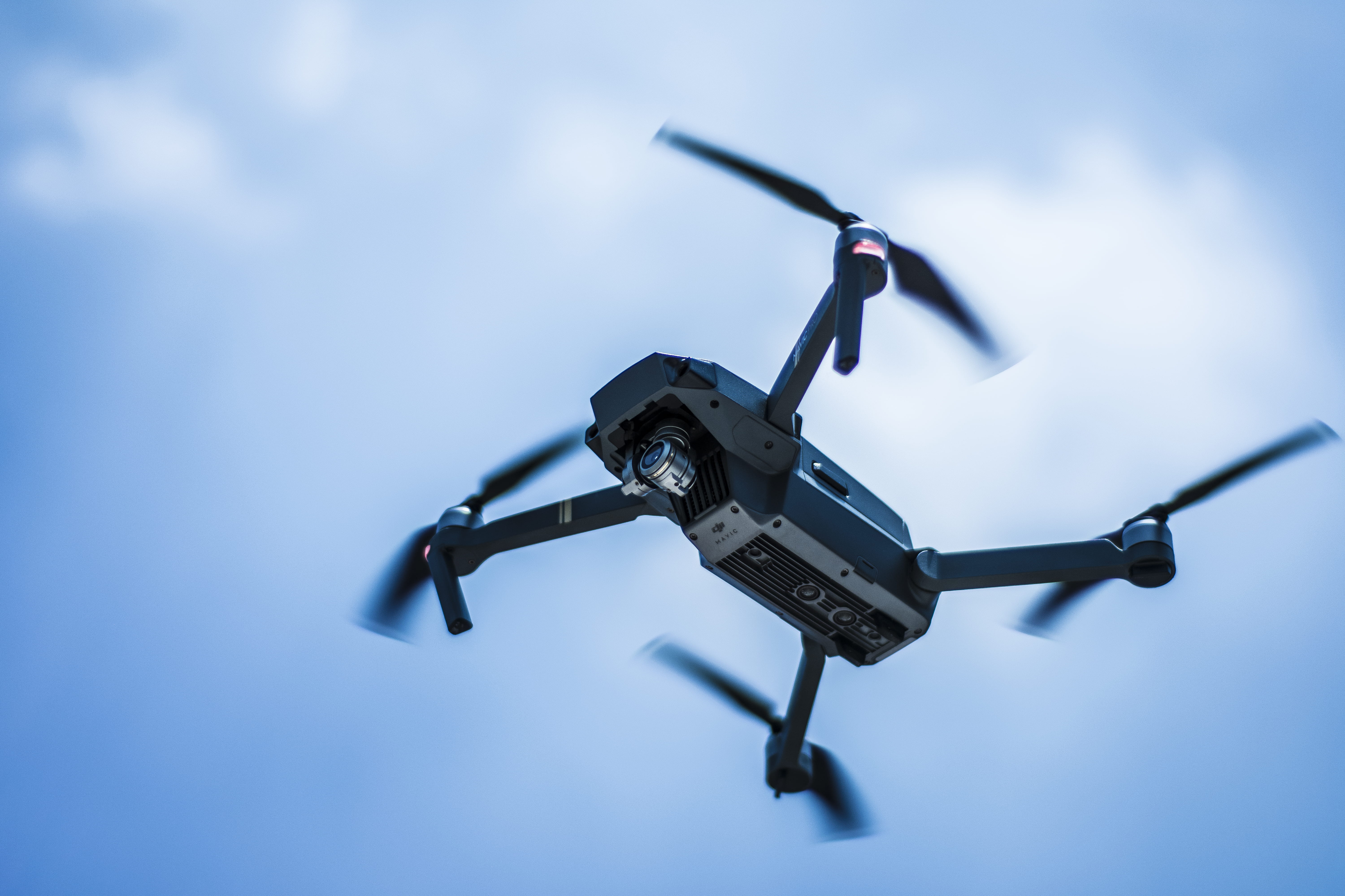 cloud - sky, camera - photographic equipment, air vehicle, indoors, day, security, airplane, focus on foreground, drone, low angle view, toy, drone cam, HD Wallpaper