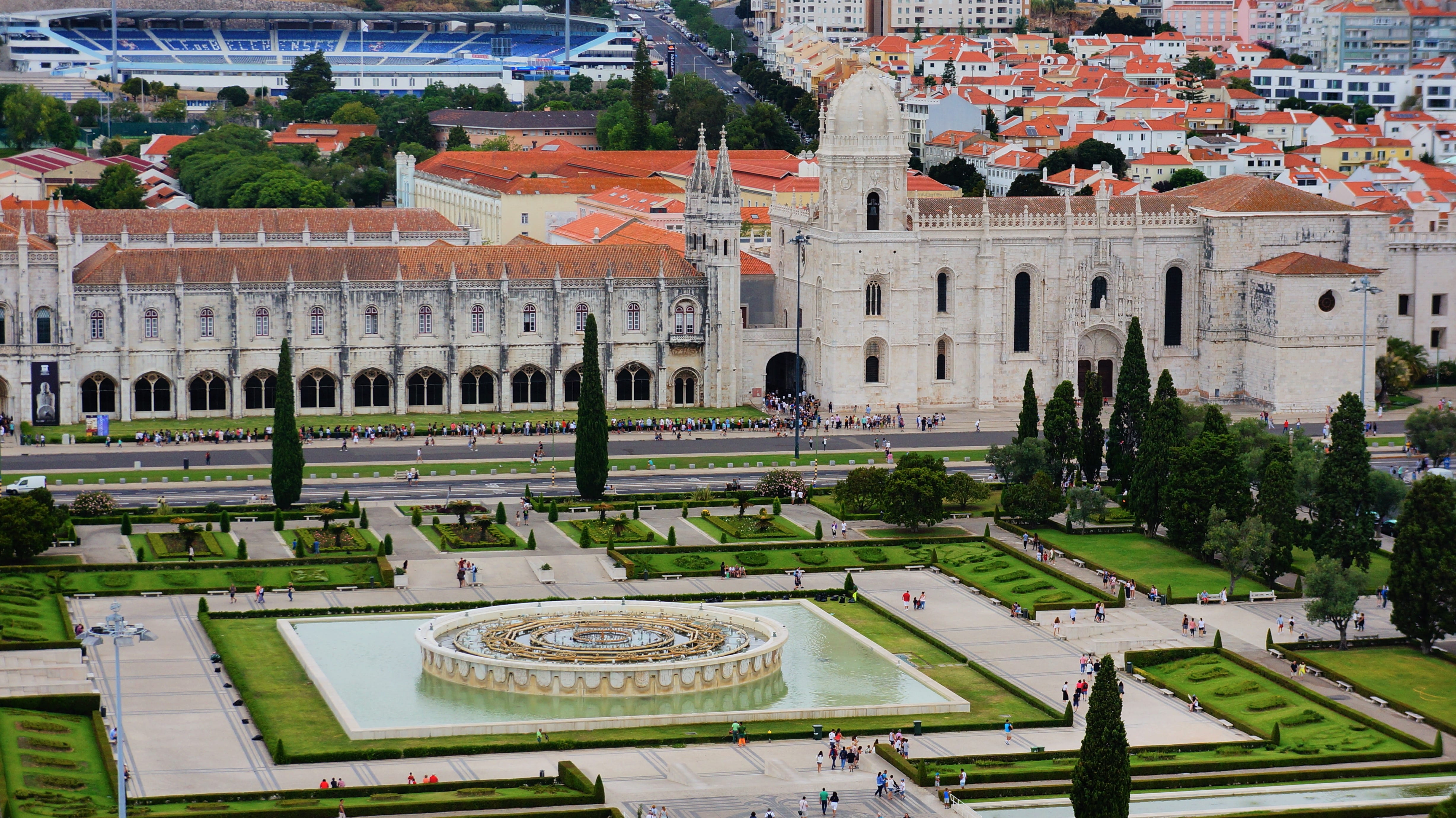 nature, the past, architecture, lisbon, outdoors, plant, travel destinations, ancient, built structure, high angle view, history, travel, building, building exterior, HD Wallpaper