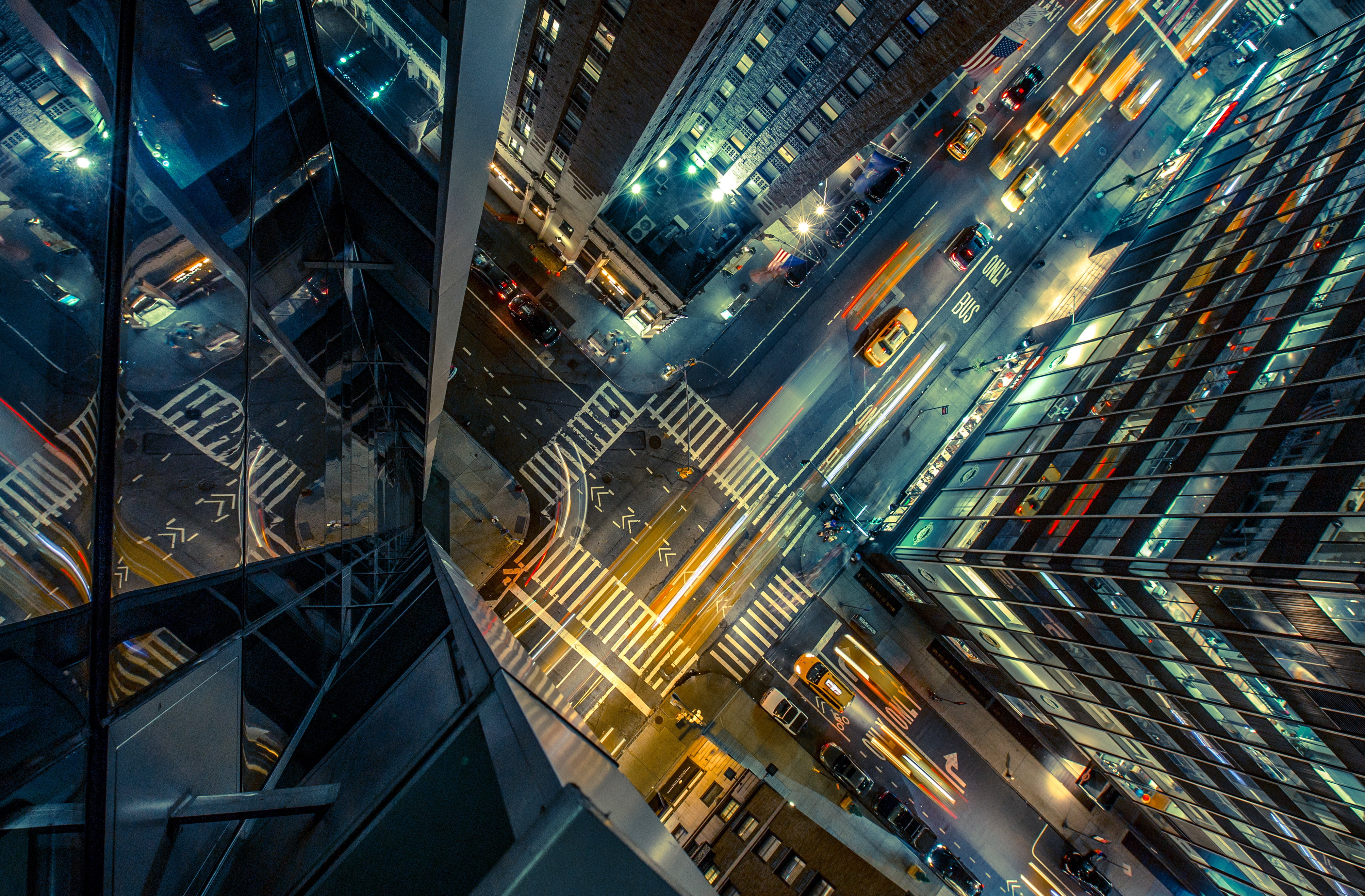 office, outdoors, sky, light - Natural Phenomenon, reflection, curtain, buildings, district, no People, abstract, lights, midtown, city, night, city Life, HD Wallpaper