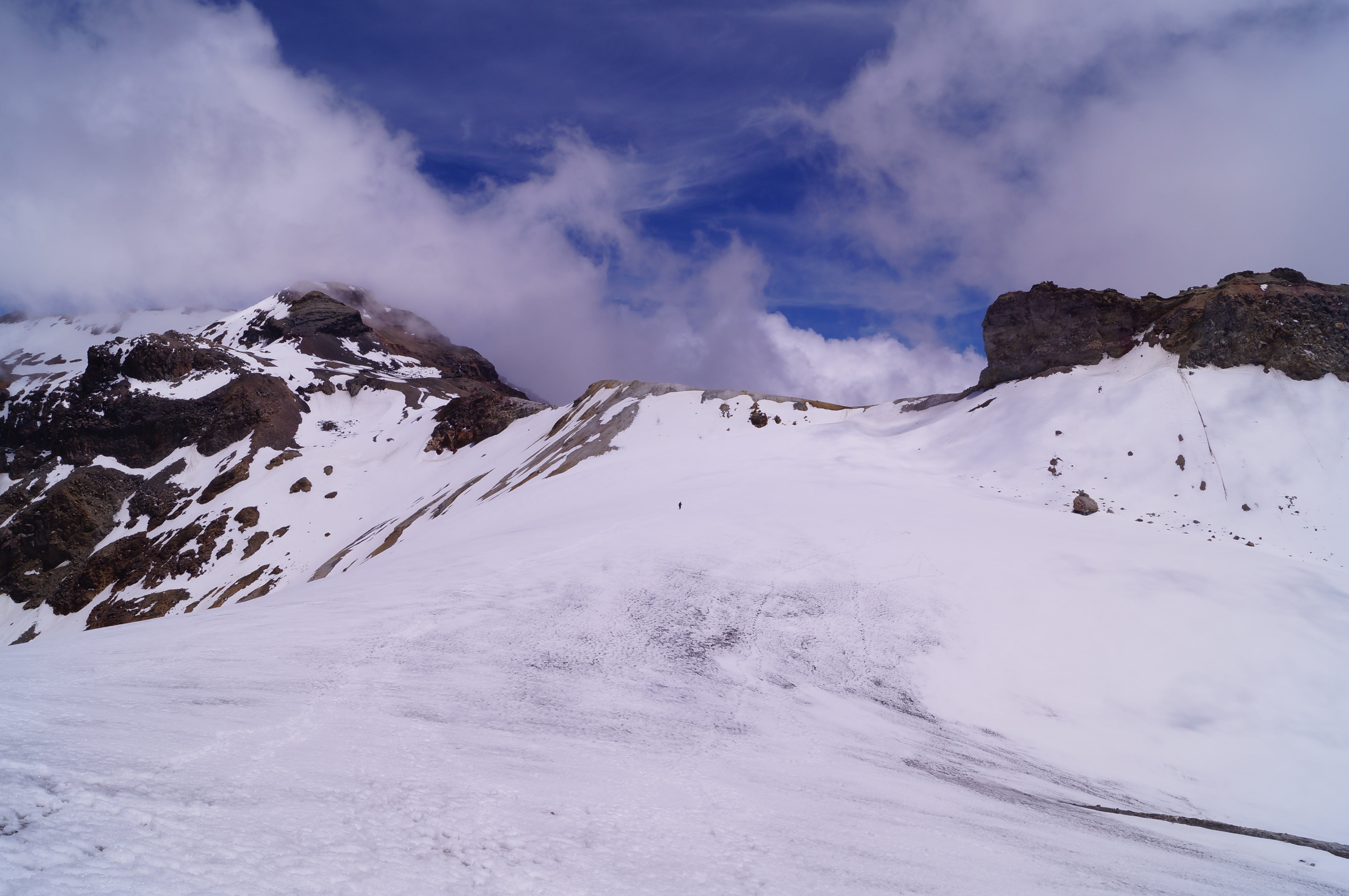 ayoloco, no people, from the heights, white color, cold temperature, izta-popo, mountain range, mountain peak, rock, scenics - nature, summit, blue, alpine, HD Wallpaper