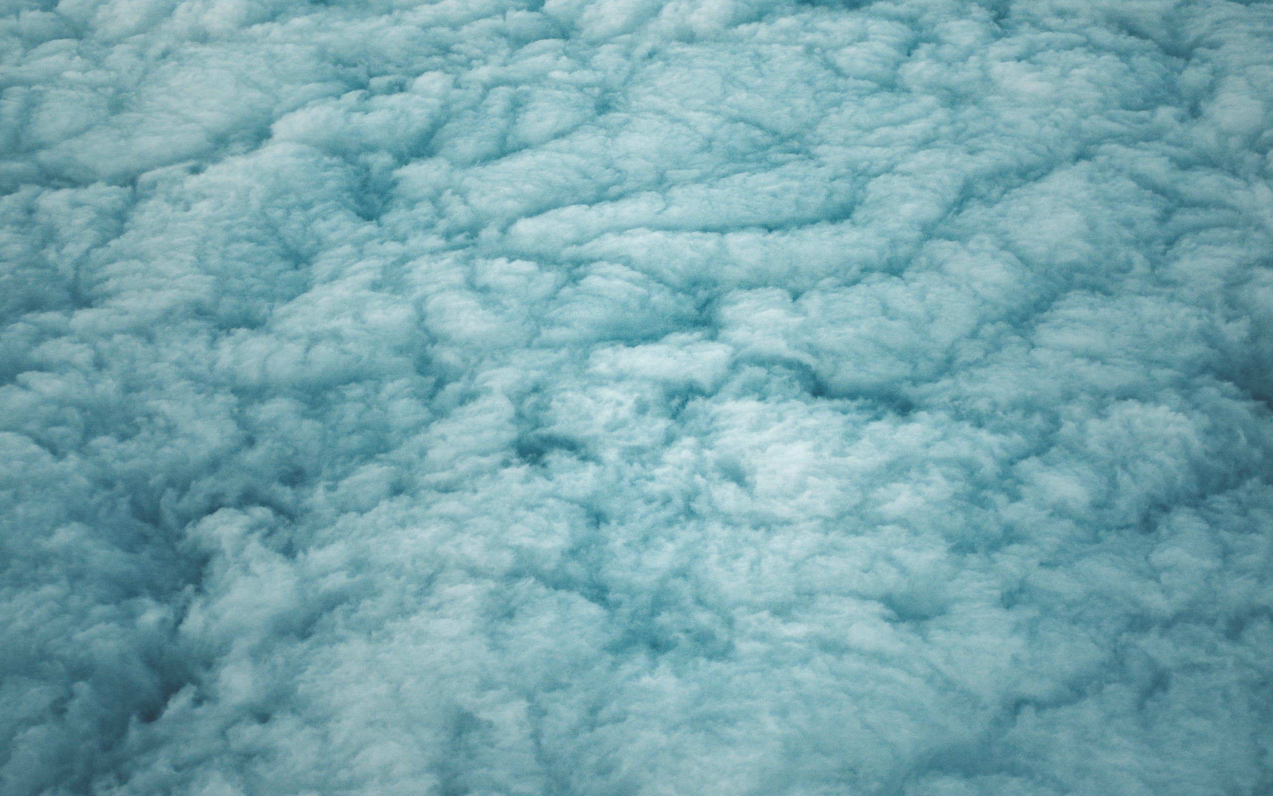 the sky, clouds, the view from the top, 2K, porous, height, HD Wallpaper