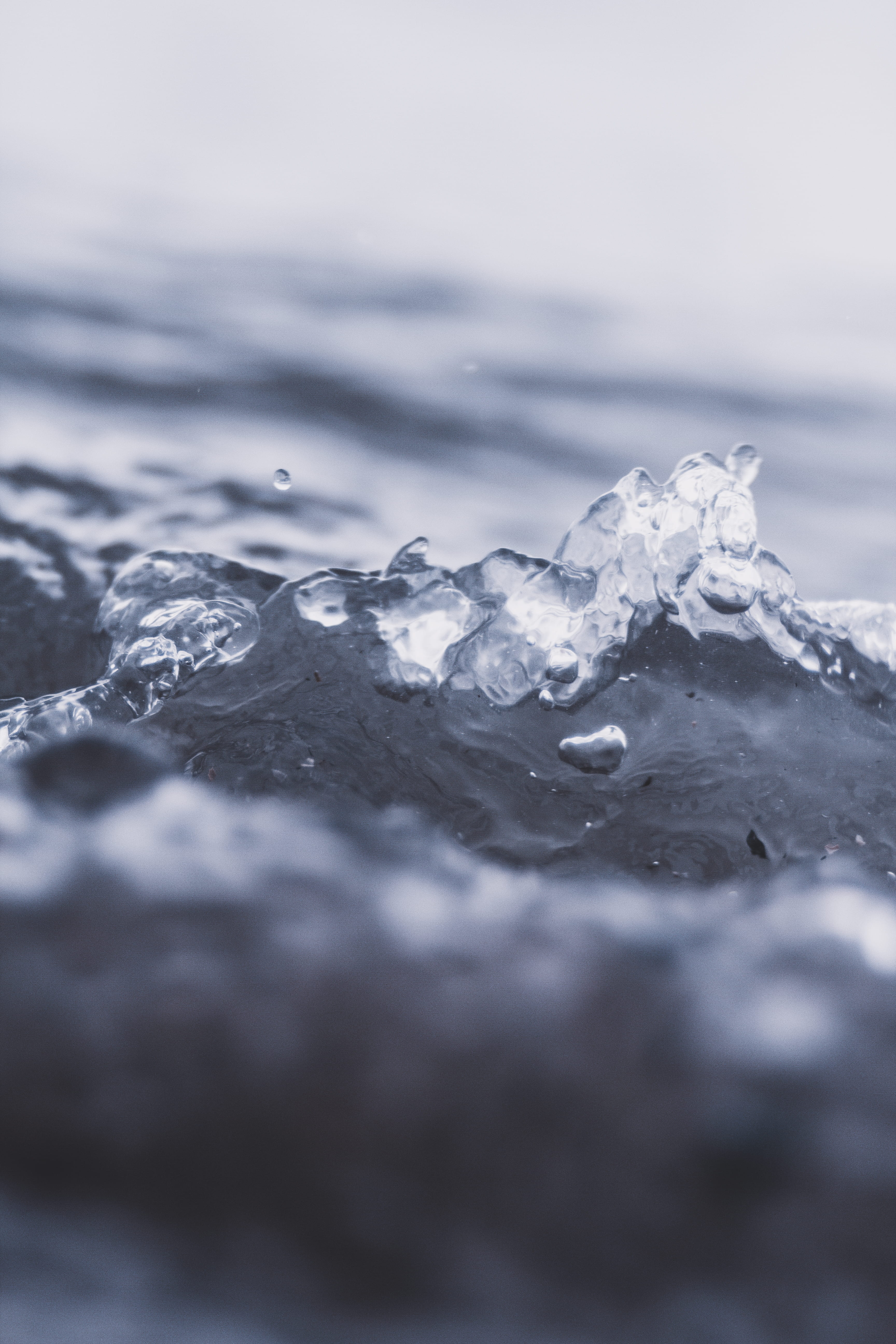close up, nature, beauty, lake, winter, close-up, nz, splashing, wave, cold temperature, waves, natural, beauty in nature, surface level, photography, day, Phone HD Wallpaper