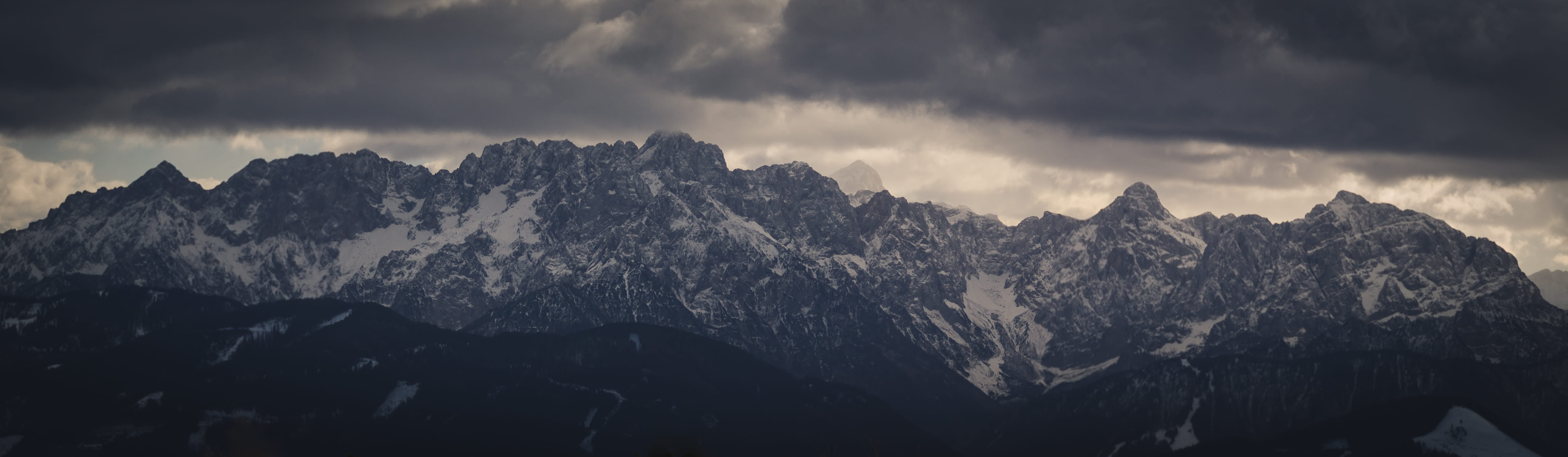 no people, urban, outdoors, countryside, peak, nature, wilderness, mountain, mountain peak, scenry, building, storm, panoramic, scenics - nature, sunrise, HD Wallpaper