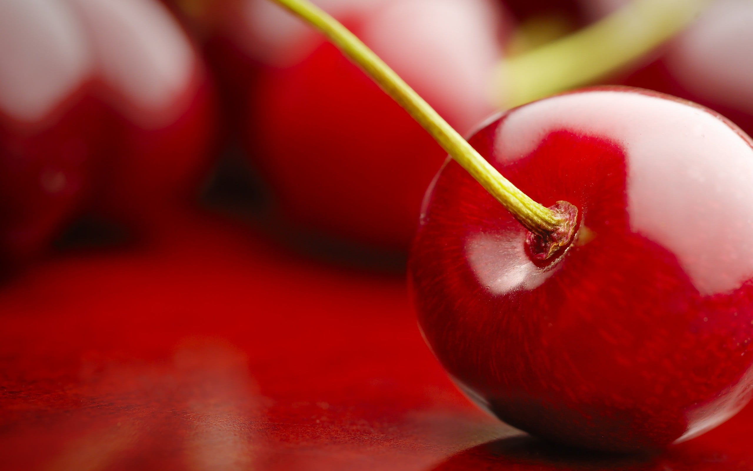 red, ripe, cherry, no people, depth of field, fruit, food, wellbeing, cherries (food), freshness, macro, focus on foreground, juicy, indoors, food and drink, HD Wallpaper