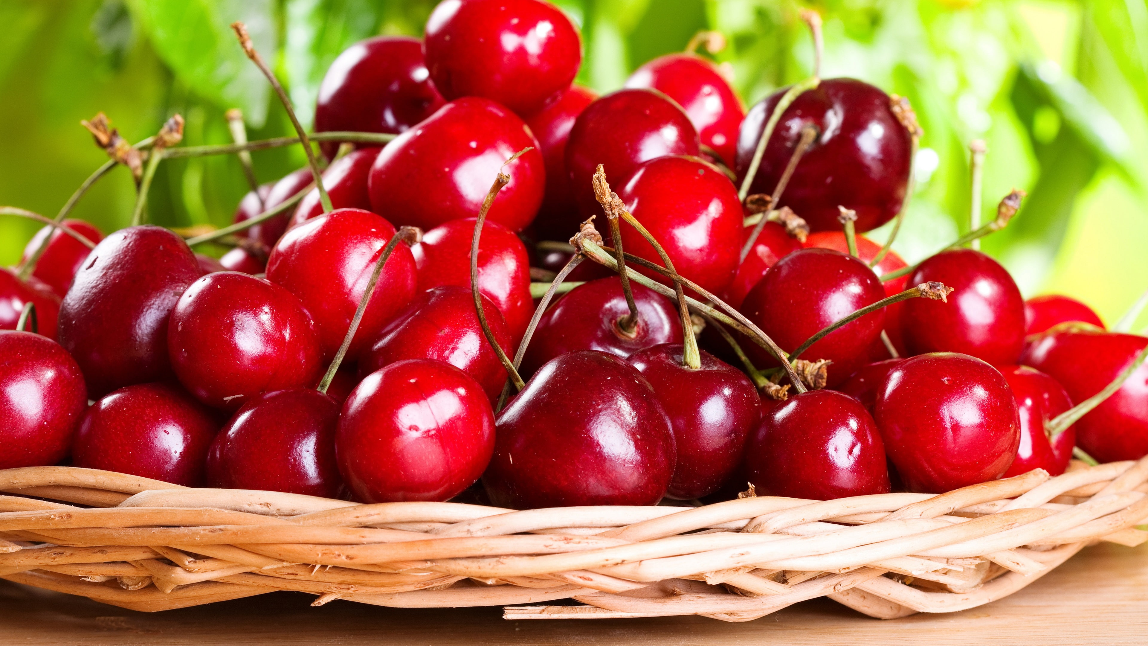 Sweet, Cherries, Photography, Fruit, 4K, Basket, HD Wallpaper