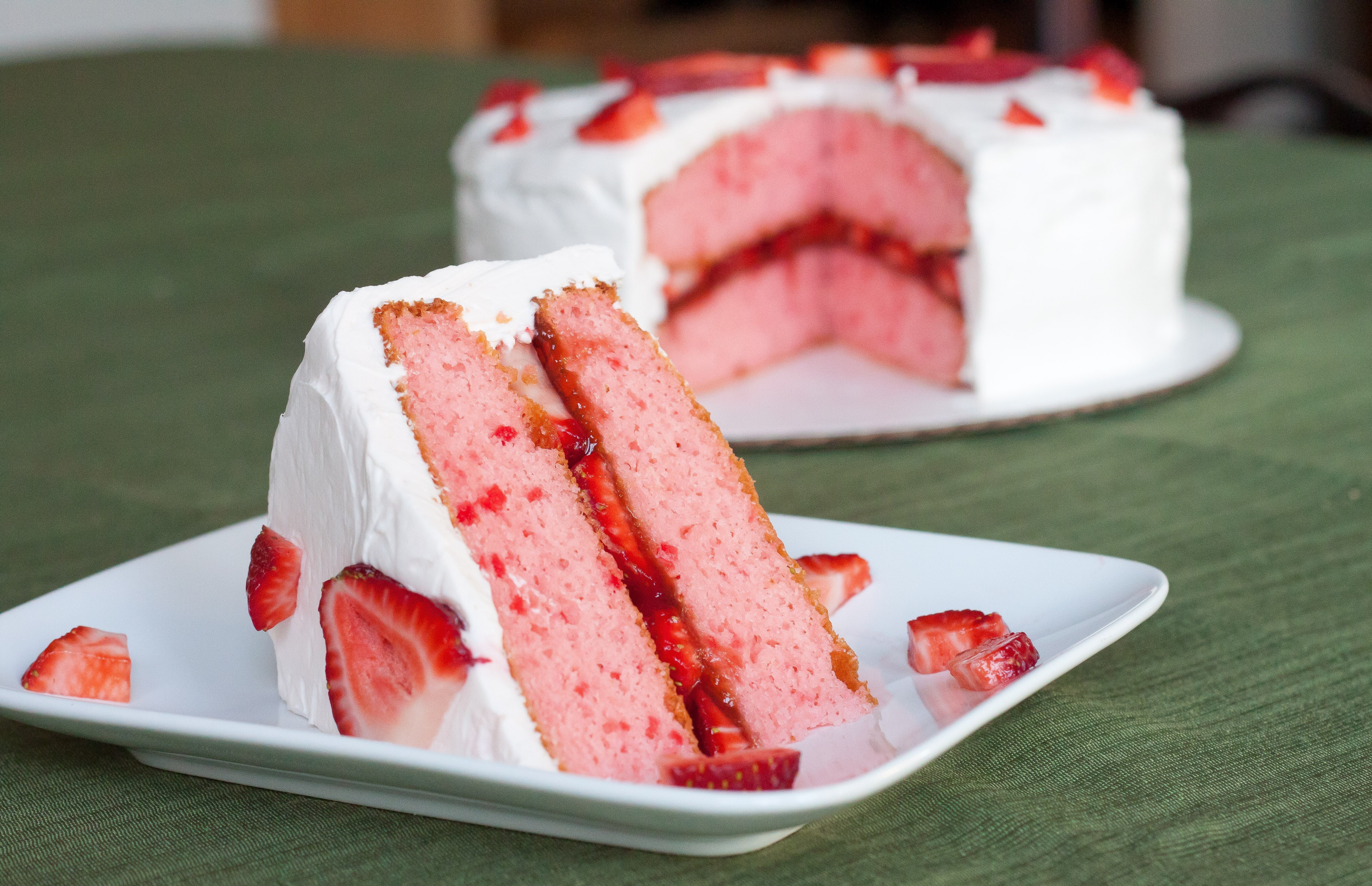 temptation, close-up, slice of cake, no people, unhealthy eating, freshness, still life, indulgence, strawberry, food, plate, baked, sweet, food and drink, HD Wallpaper