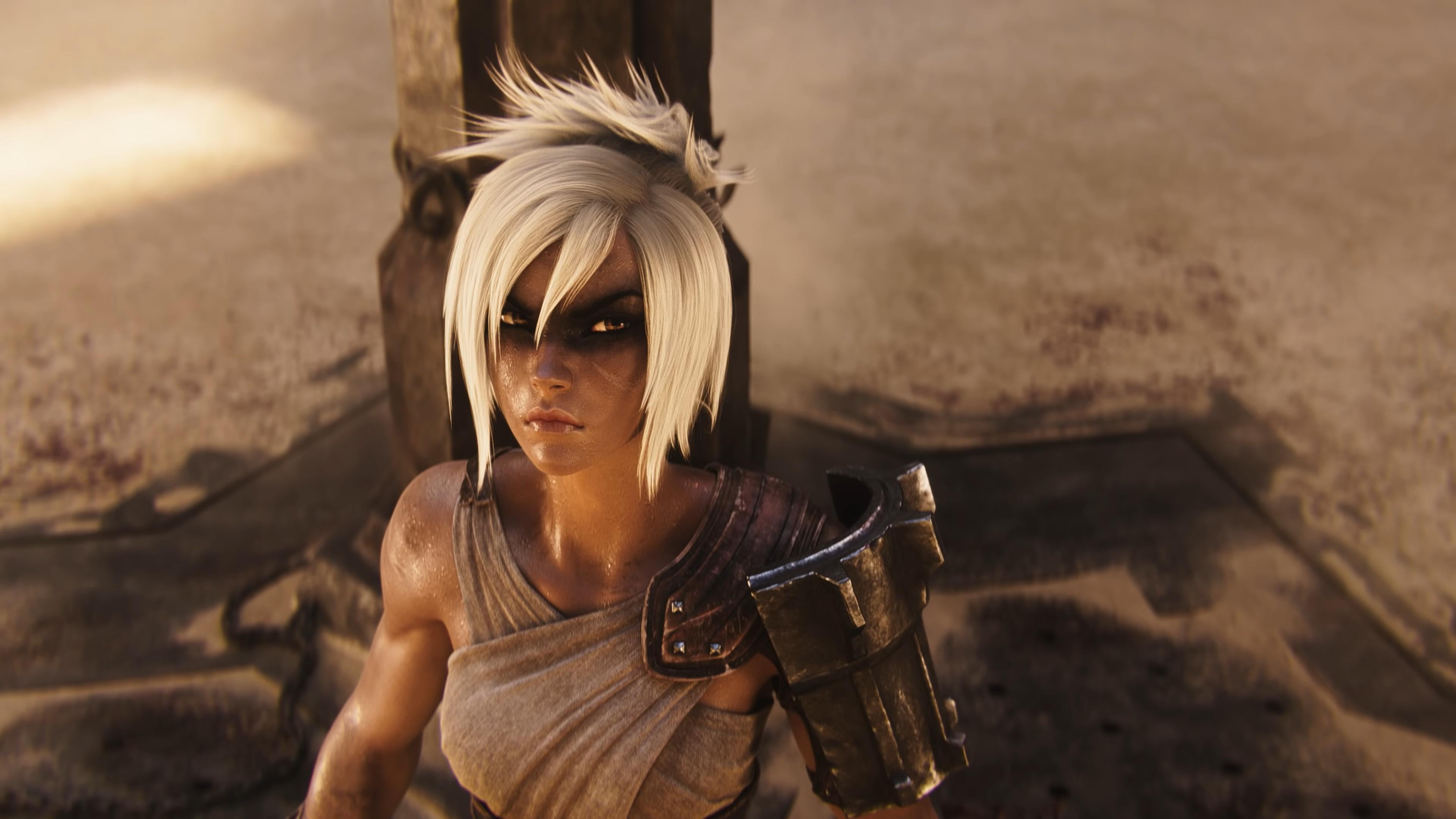 blonde, video game girls, 4K, League of Legends, PC gaming, Riven, HD Wallpaper