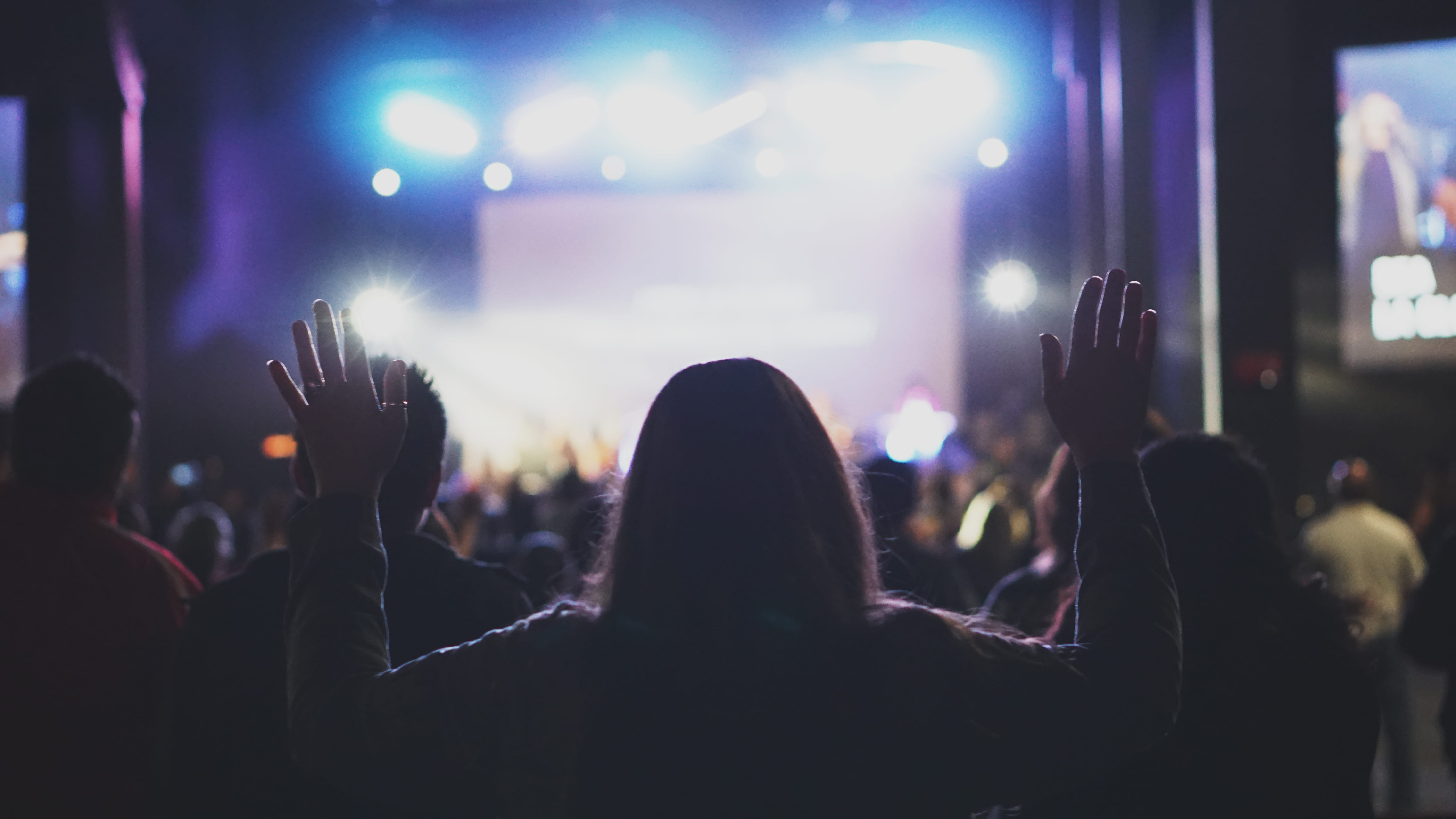 person, Spirit, hands, fun, human limb, crowd, performing Arts Event, men, stage, festival, audience, positive emotion, night, raining, shirt, Break Out, HD Wallpaper