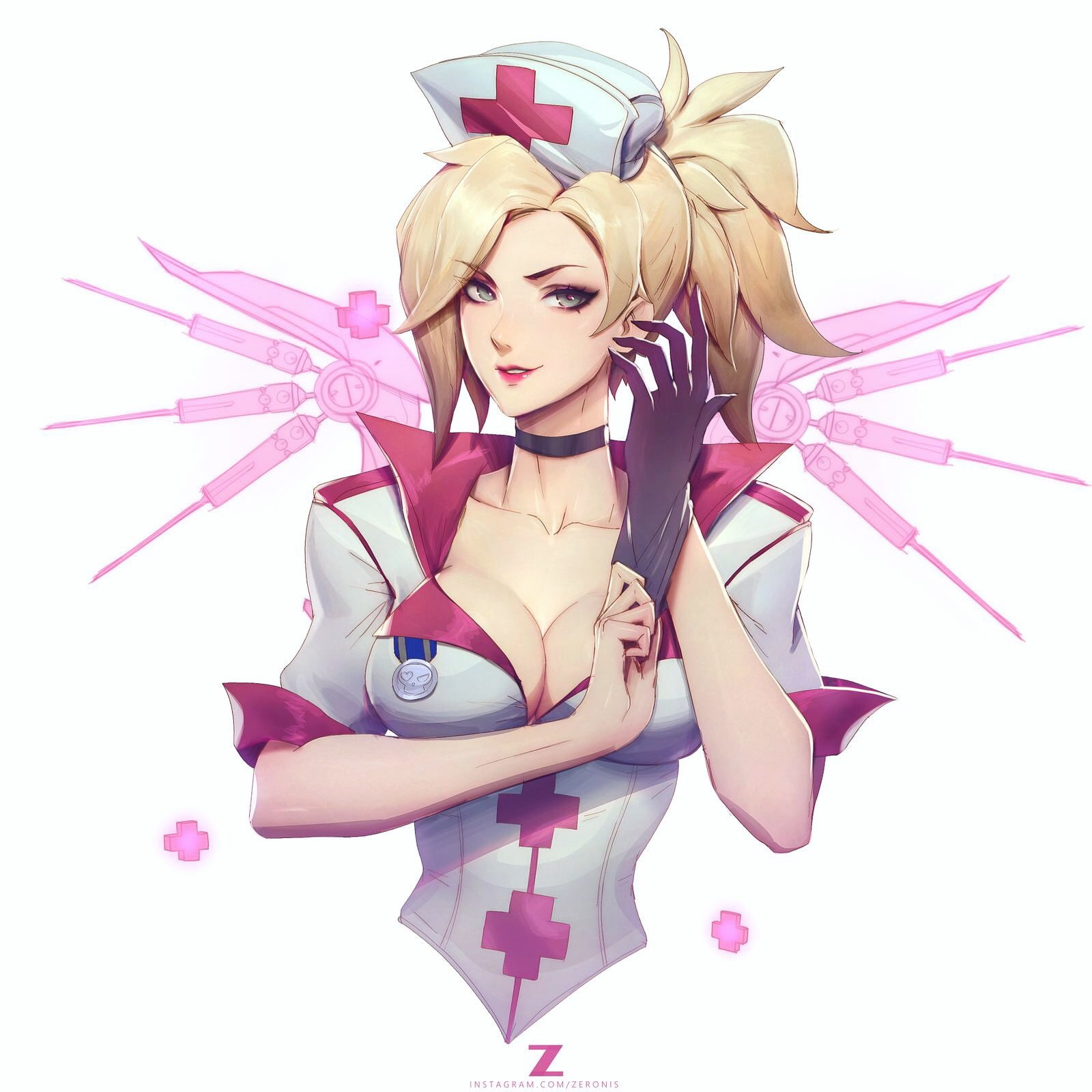 Mercy (Overwatch), Zeronis, 720P, Blizzard Entertainment, Overwatch, Phone HD Wallpaper