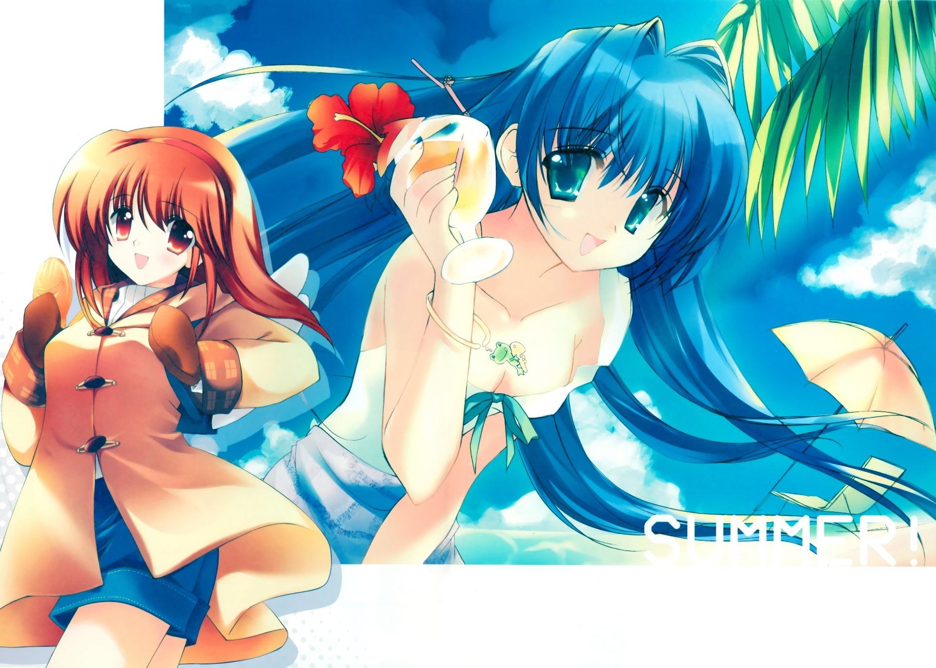 Anime, Ayu Tsukimiya, Nayuki Minase, 1080P, Kanon, HD Wallpaper