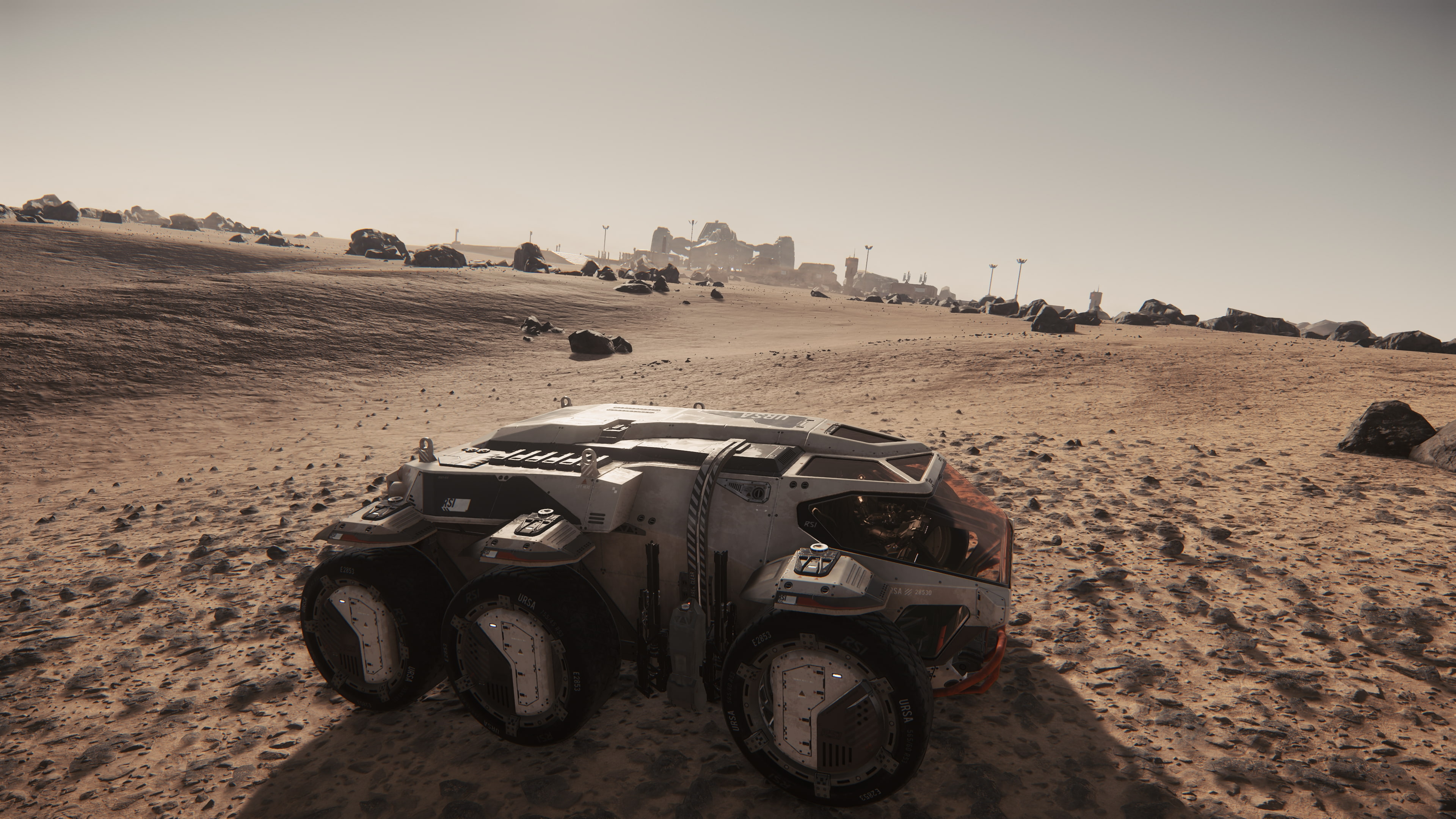 URSA (Star Citizen), 4K, Rover, Star Citizen, Video Game, Reclaimer (Star Citizen), Outpost, HD Wallpaper