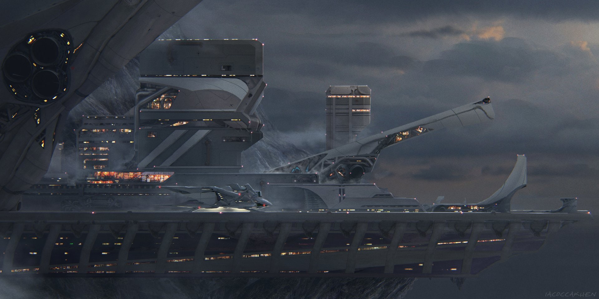 Building, 1080P, Vehicle, Outpost, Buildings, HD Wallpaper