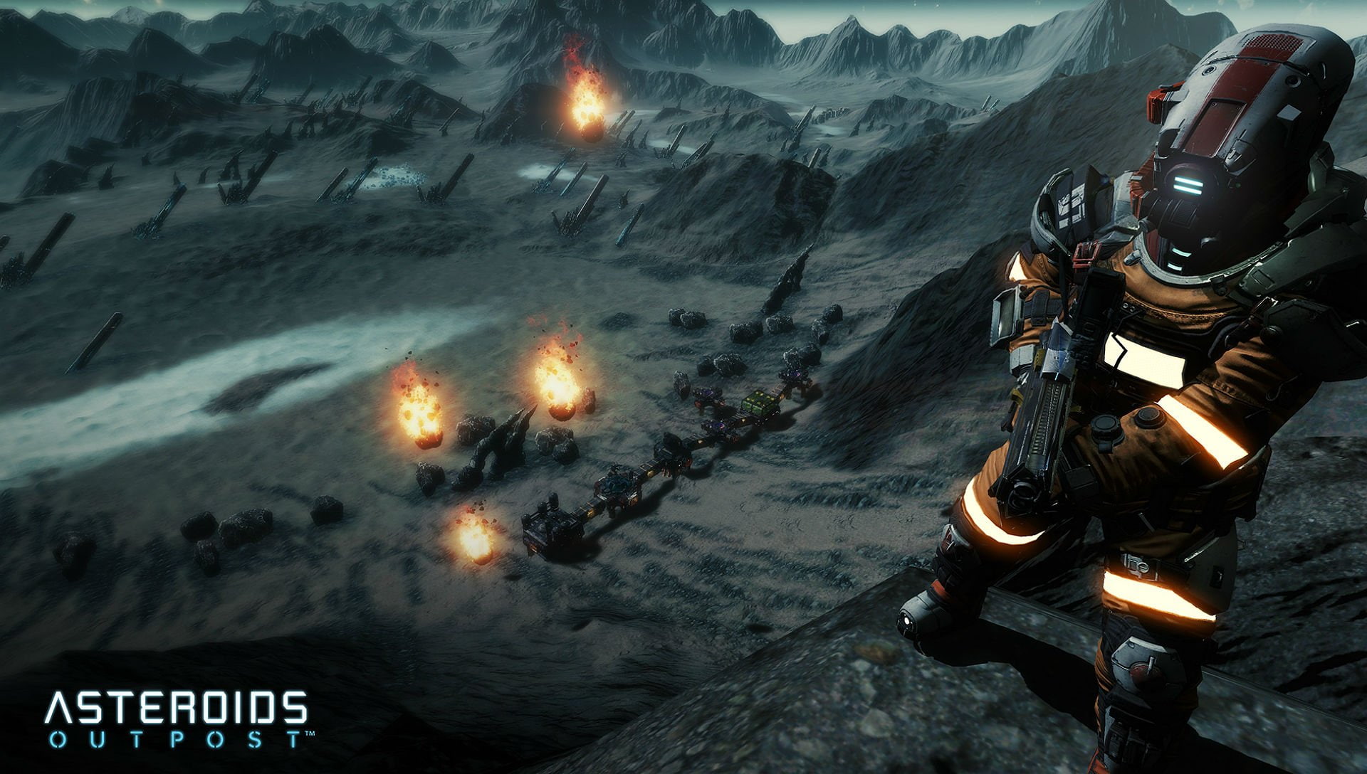 space, sci-fi, outpost, asteroids, fps, atari, 1aout, strategy, survival, 1080P, futuristic, poster, sandbox, exploration, shooter, artwork, HD Wallpaper