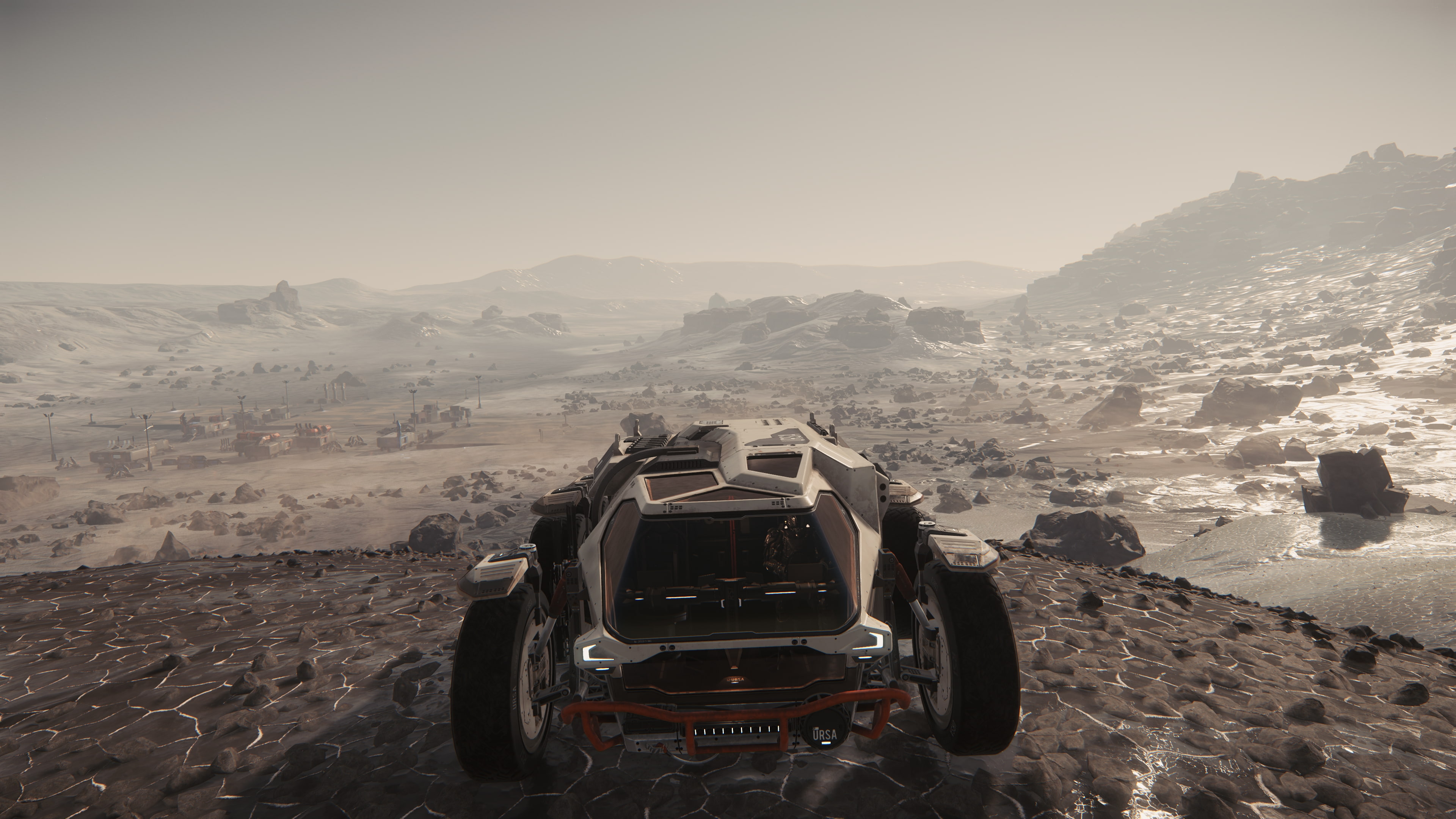 Daymar (Star Citizen), Rover, URSA (Star Citizen), Outpost, Video Game, 4K, Star Citizen, HD Wallpaper