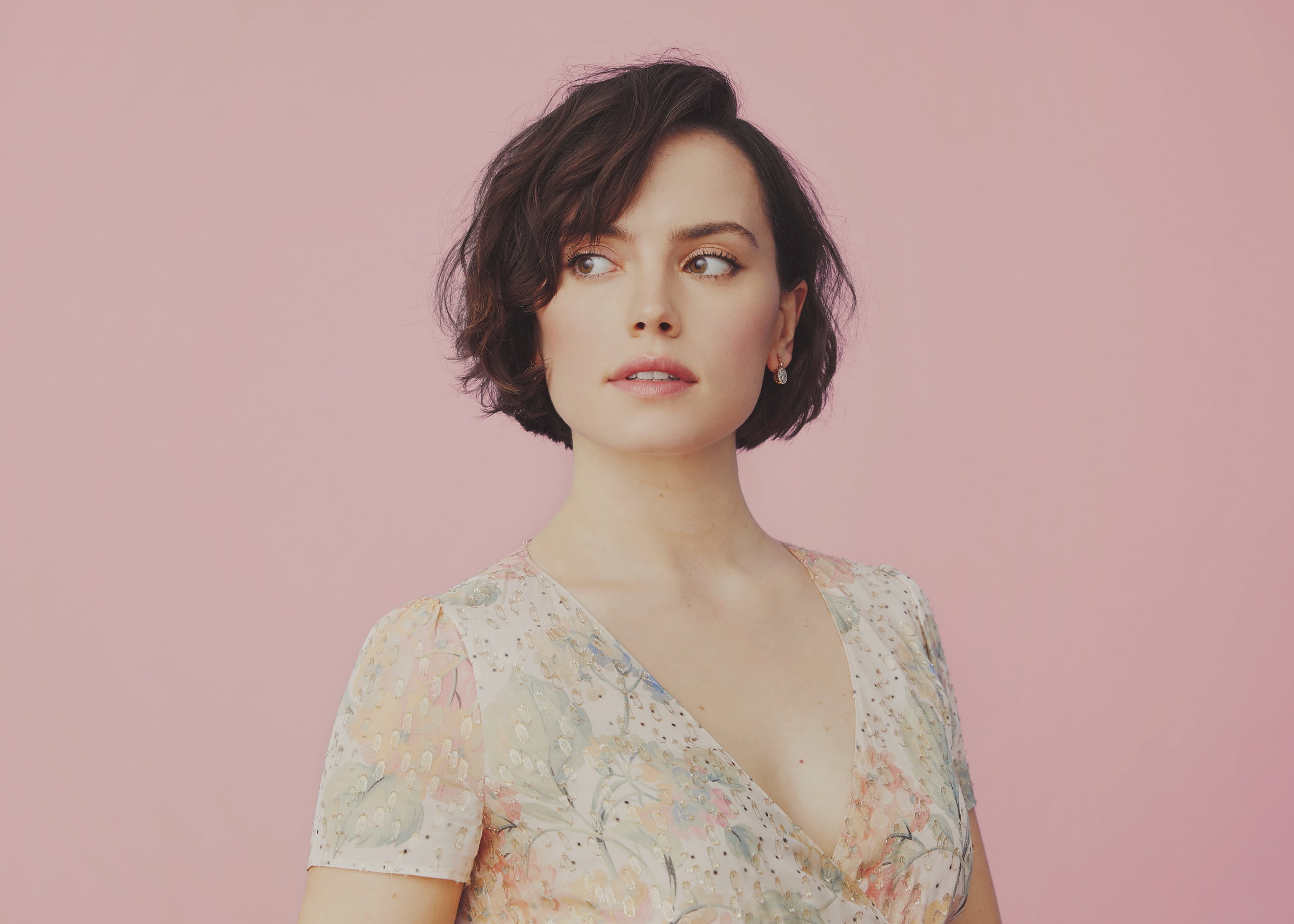 American, Daisy Ridley, Actresses, 1080P, Actress, Short Hair, Brunette, Girl, HD Wallpaper