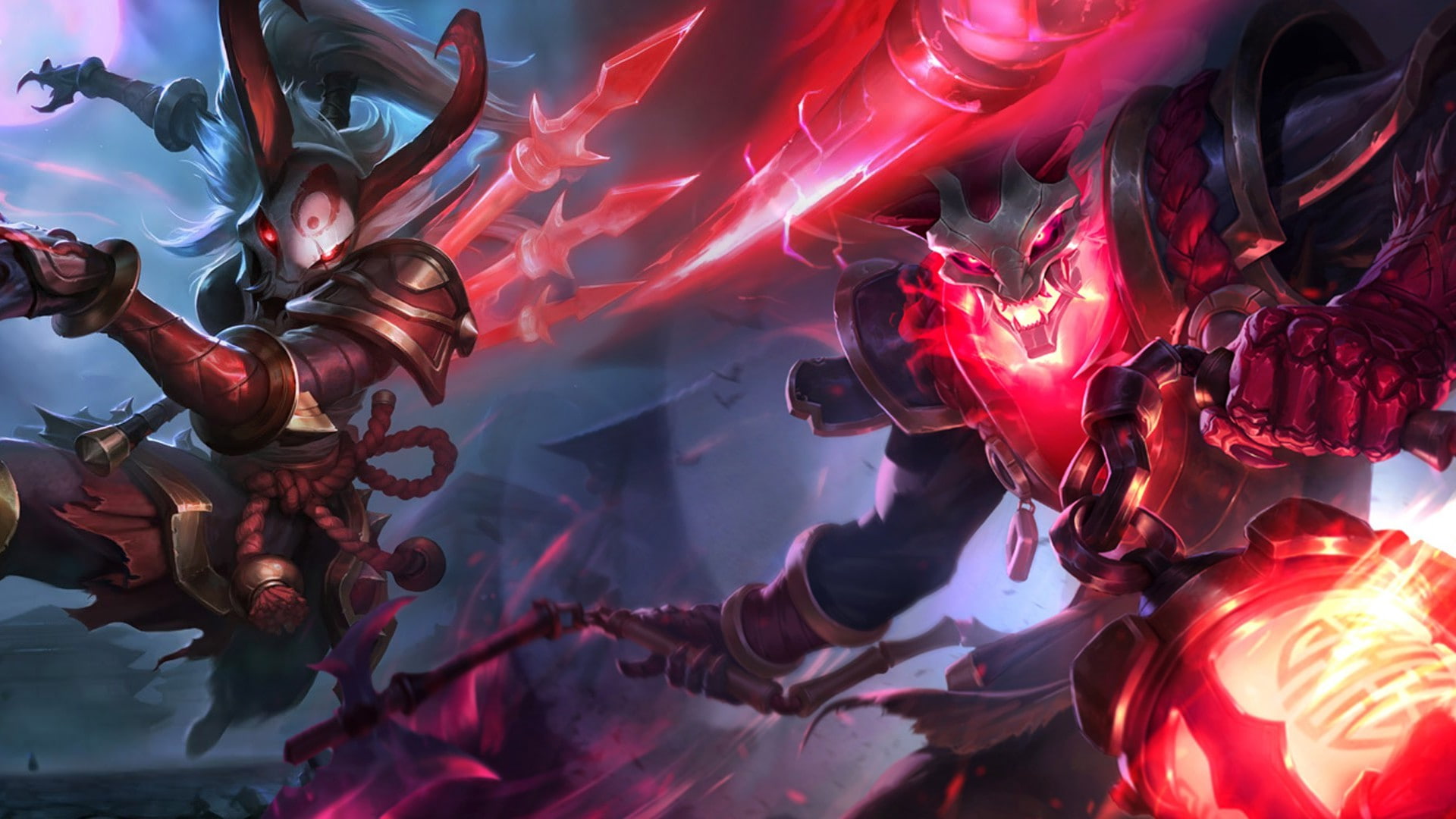 no people, flower, red, outdoors, plant, freshness, League Of Legends, vulnerability, Kalista, petal, Thresh, nature, flowering plant, 1080P, low angle view, HD Wallpaper