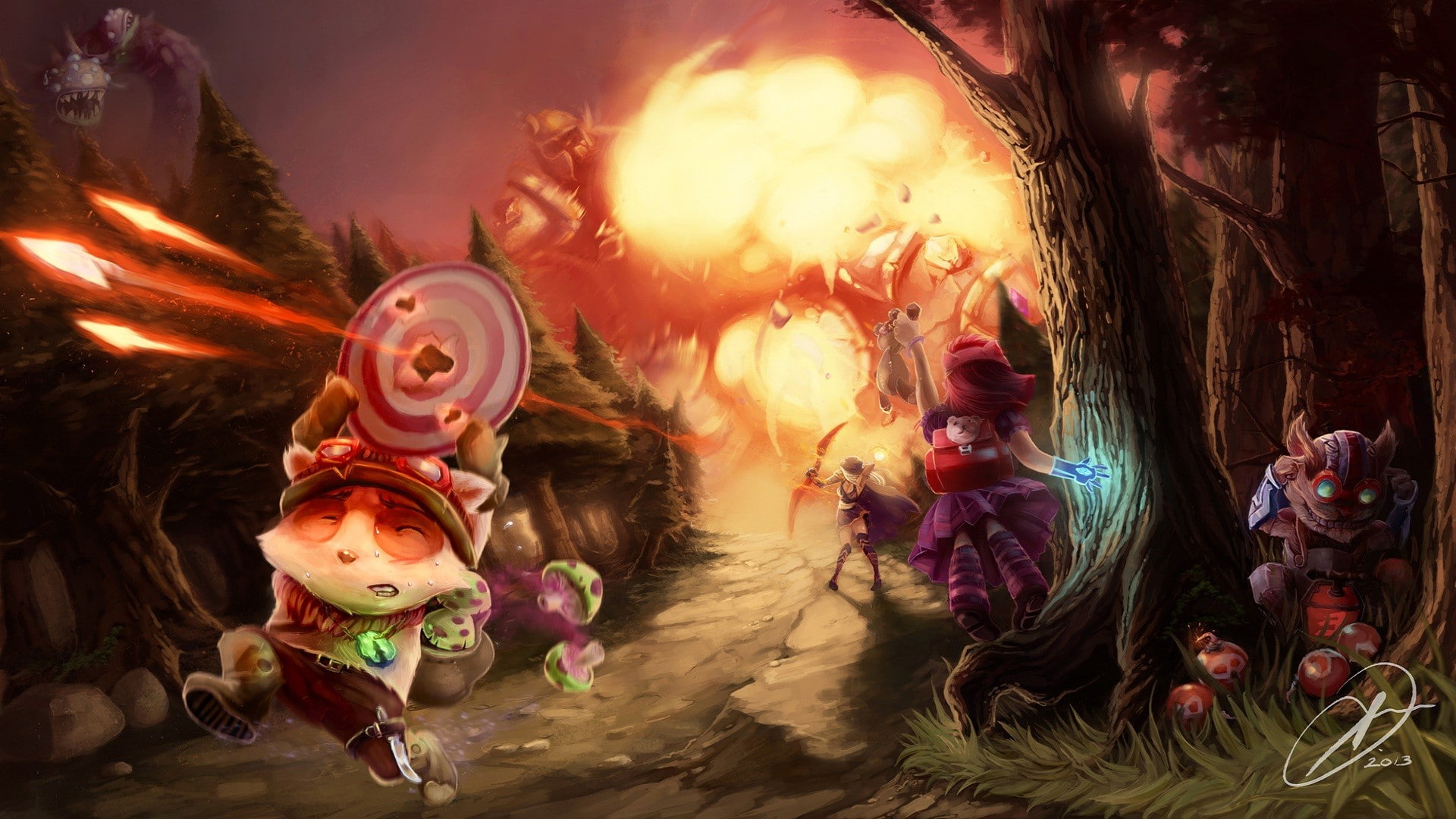 computer, artwork, hd, video games, league, game, 1080P, legends, teemo, HD Wallpaper