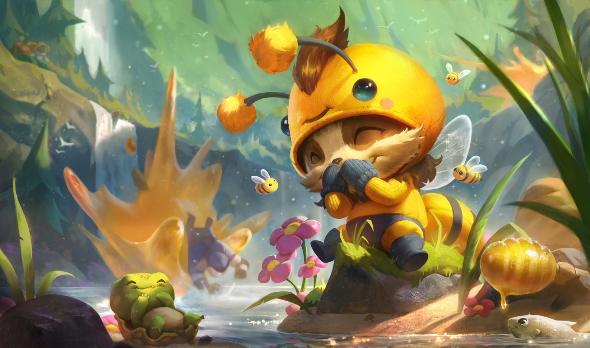 yellow, group of animals, fish, animal representation, no people, school of fish, Video Game, representation, animal themes, tank, animals in captivity, HD Wallpaper