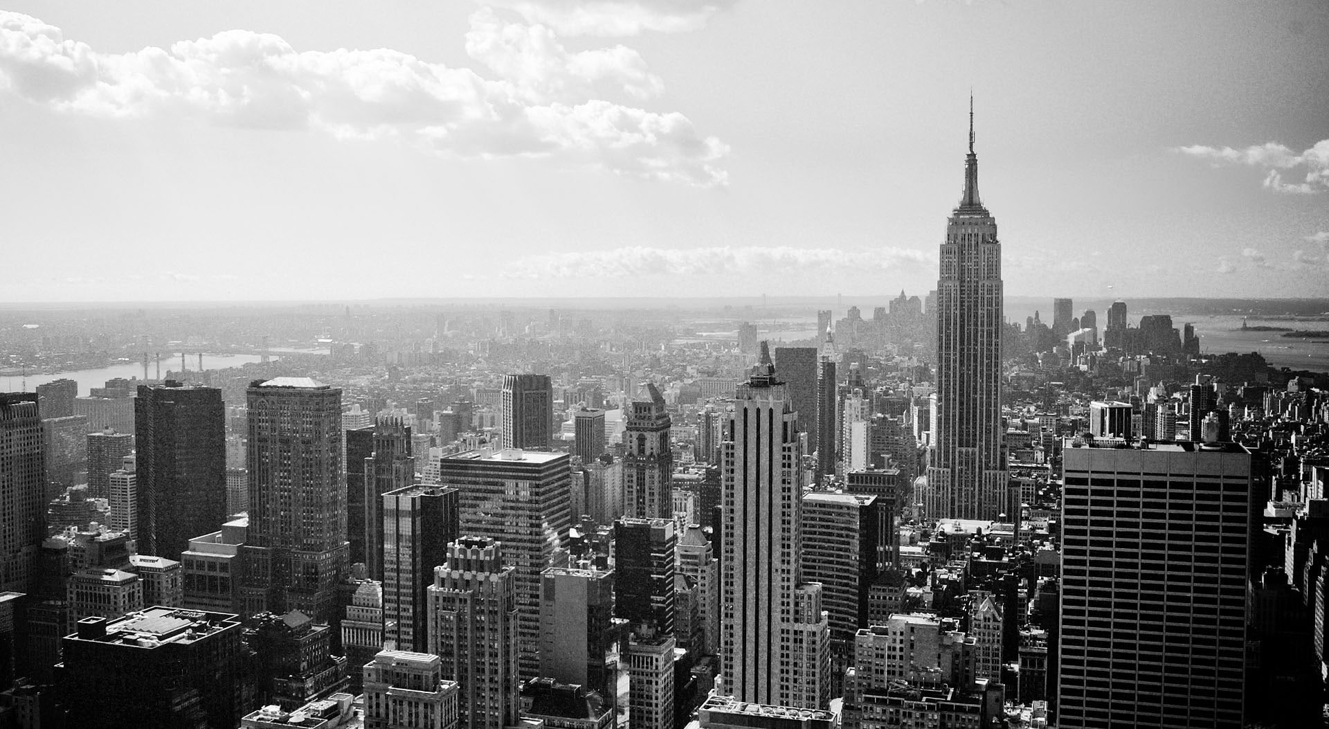 photography, Black and White, building exterior, crowded, office building exterior, built structure, cityscape, greyscale, skyscraper, architecture, tower, HD Wallpaper