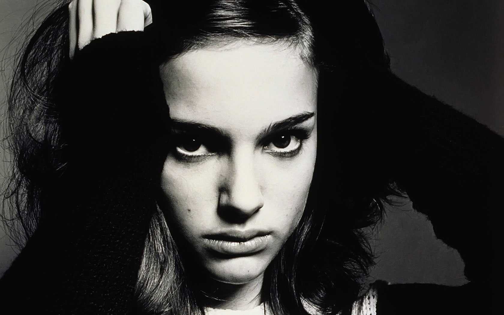 monochrome, natalie, 720P, greyscale, portman, HD Wallpaper