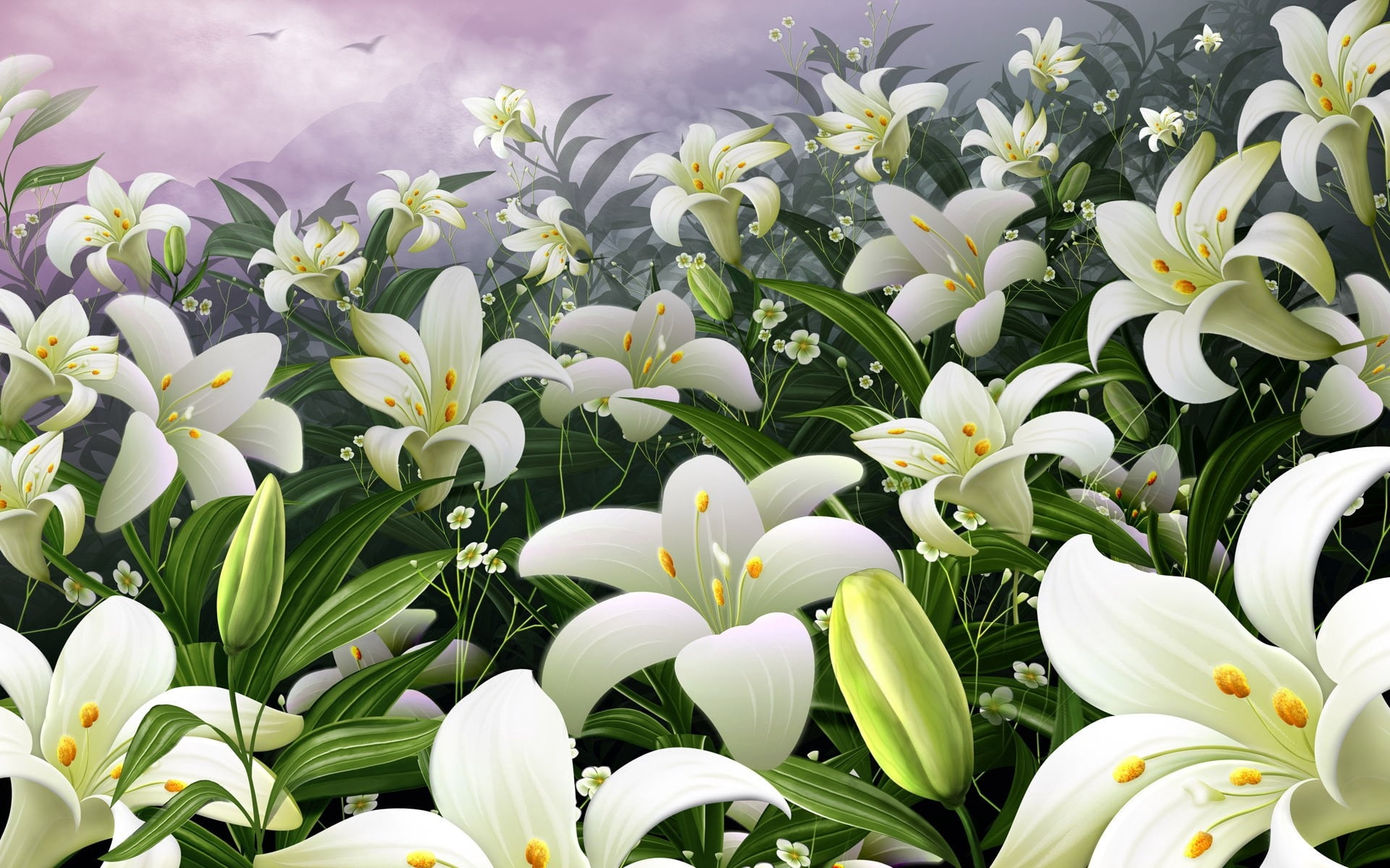 pattern, flower Head, backgrounds, grass, field, plant part, outdoors, bud, flower, close-up, illustration, botany, season, growth, decoration, vulnerability, HD Wallpaper