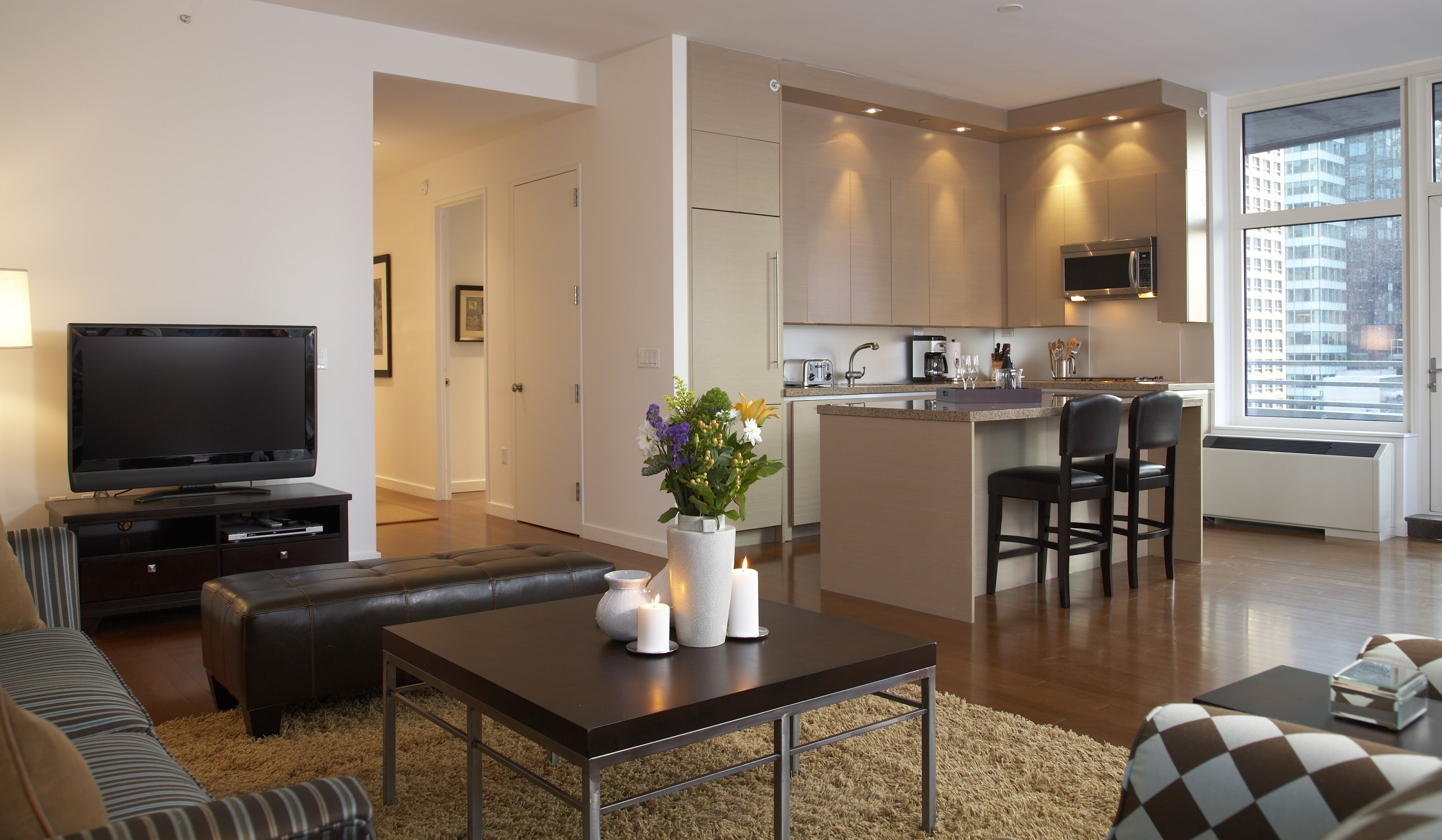 domestic Room, table, domestic Kitchen, wood - Material, new, residential District, furniture, residential Building, electric Lamp, luxury, white, mansion, HD Wallpaper