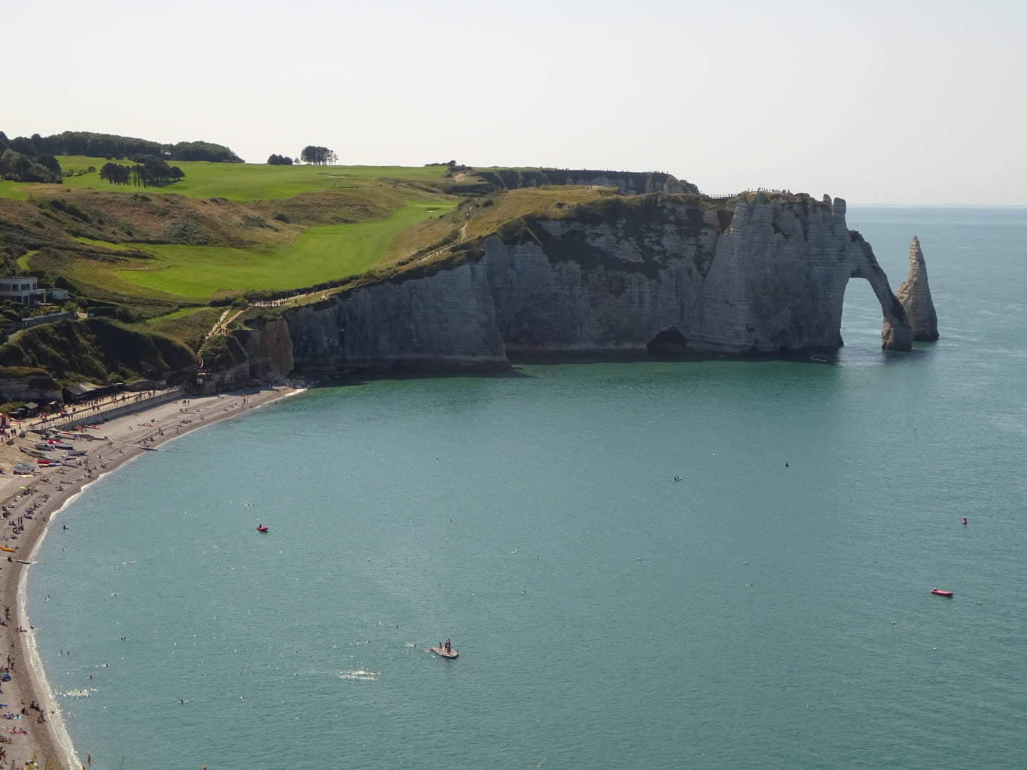 landscape, Étretat, cliff, 720P, France, HD Wallpaper