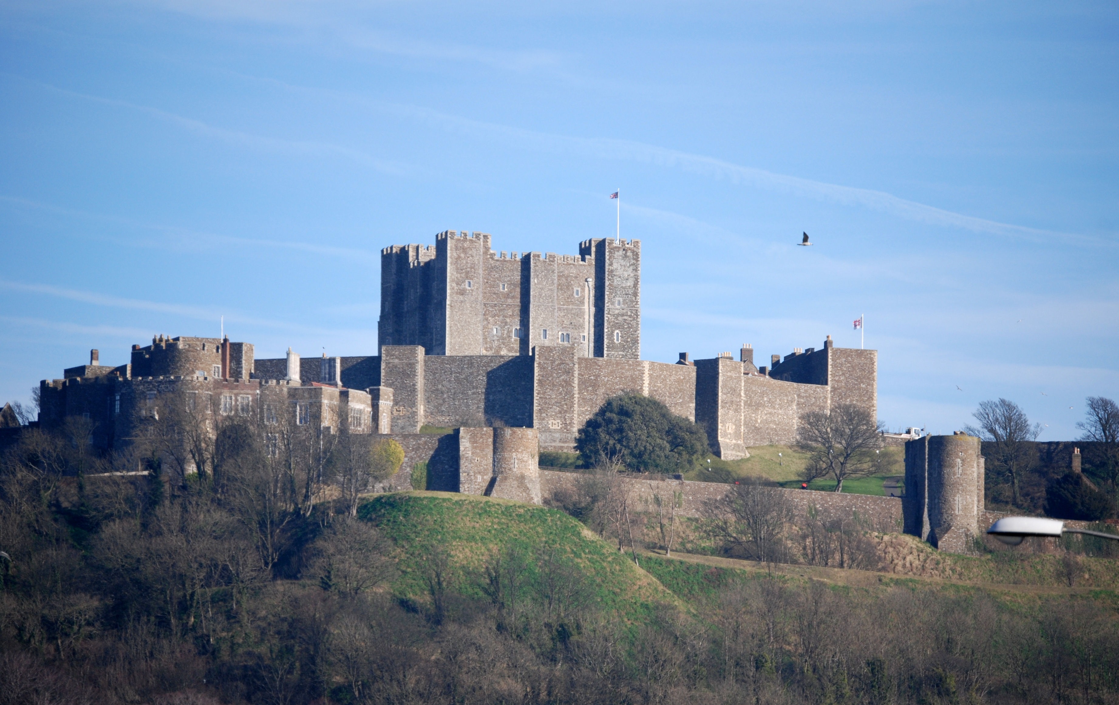 historical, aged, day, history, city, travel destinations, landscape, tourism, tree, castle, 2K, building exterior, cityscape, building, the past, dover, HD Wallpaper