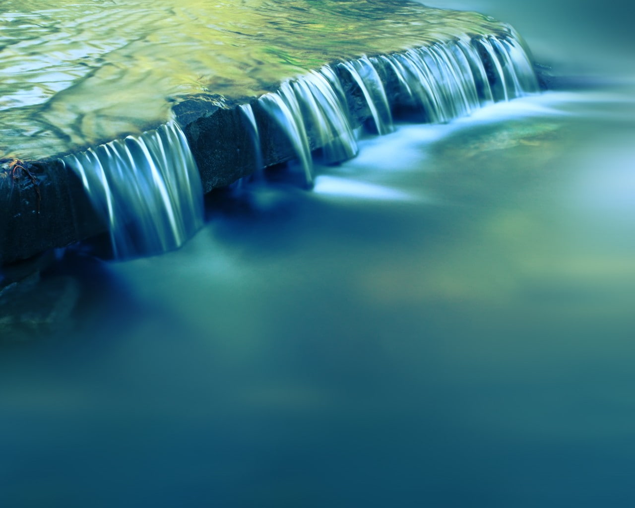 waterfall, blurred, motion blur, 720P, water, rock, photography, simple, HD Wallpaper