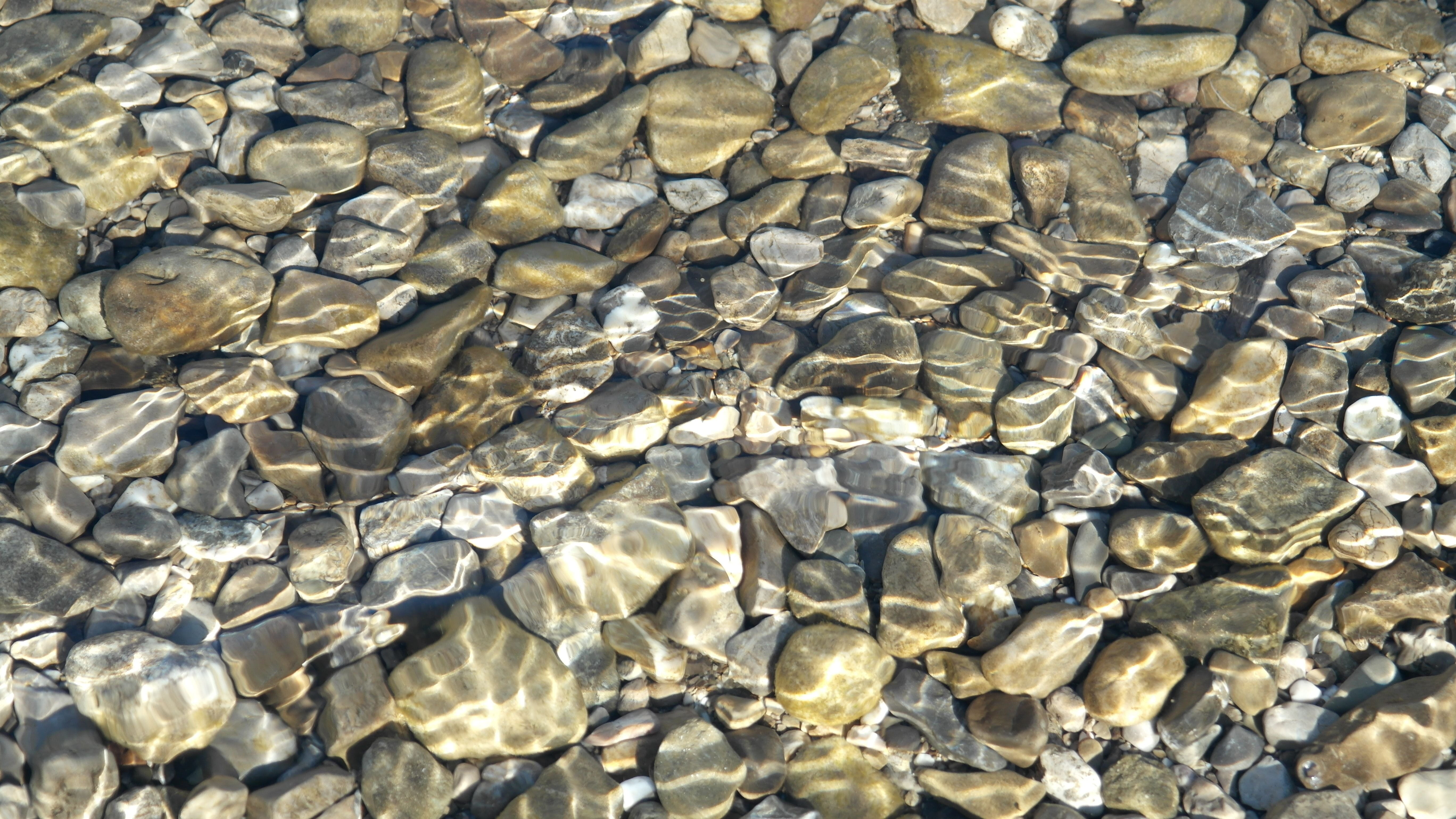luxury, large group of objects, backgrounds, indoors, full frame, no people, riverbed, wealth, rock, pebble, body, pebbles, stone - object, shiny, close-up, HD Wallpaper