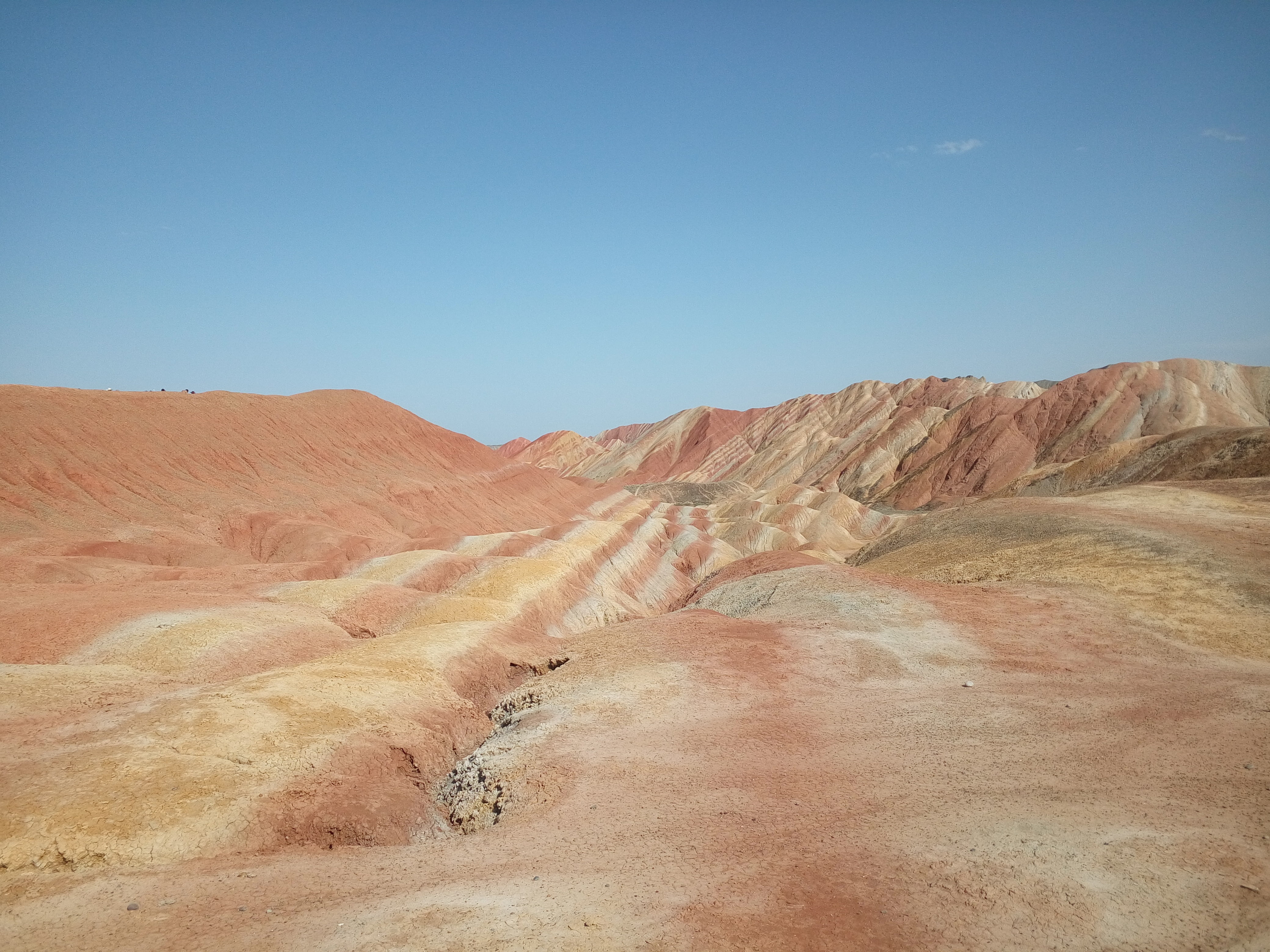 scenics - nature, physical geography, clear sky, sky, middle, 4K, rock - Object, scenics, nature, sand Dune, extreme Terrain, tranquility, sand, blue, HD Wallpaper