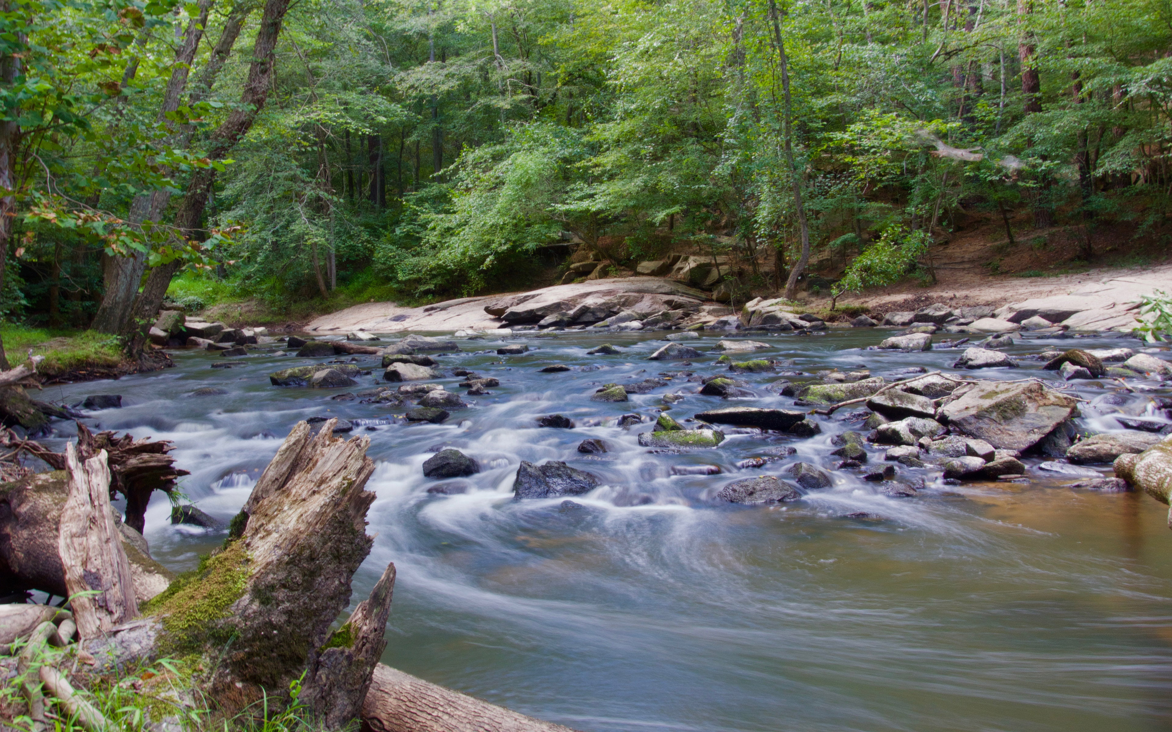 outdoors, rocks, tranquility, scenics - nature, beauty in nature, flowing water, riverbed, dry, water, long exposure, rock, flowing, stream, HD Wallpaper