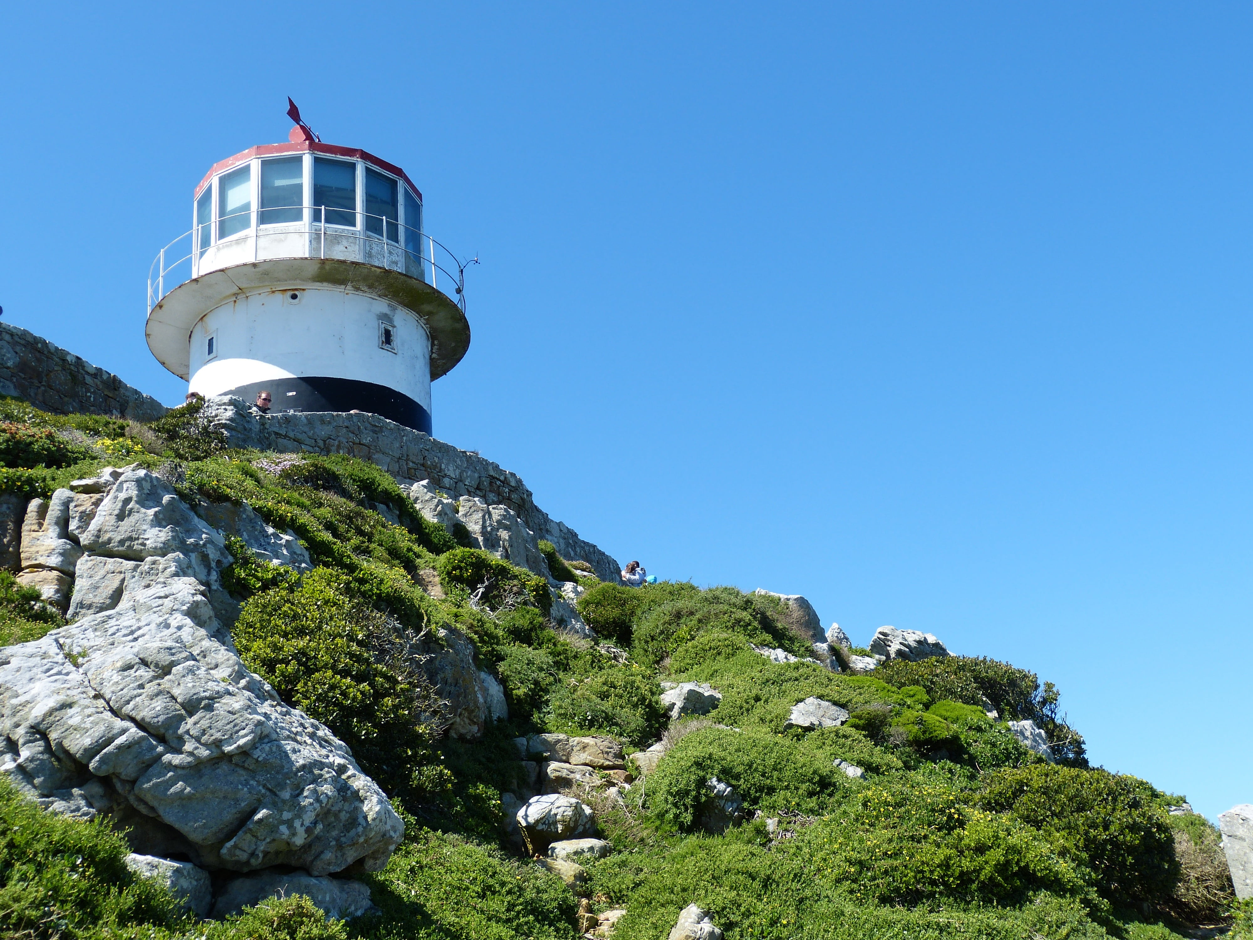 cape peninsula, direction, coastal landscape, lighthouse, landscape, building exterior, south africa, coast, low angle view, cape town, built structure, HD Wallpaper