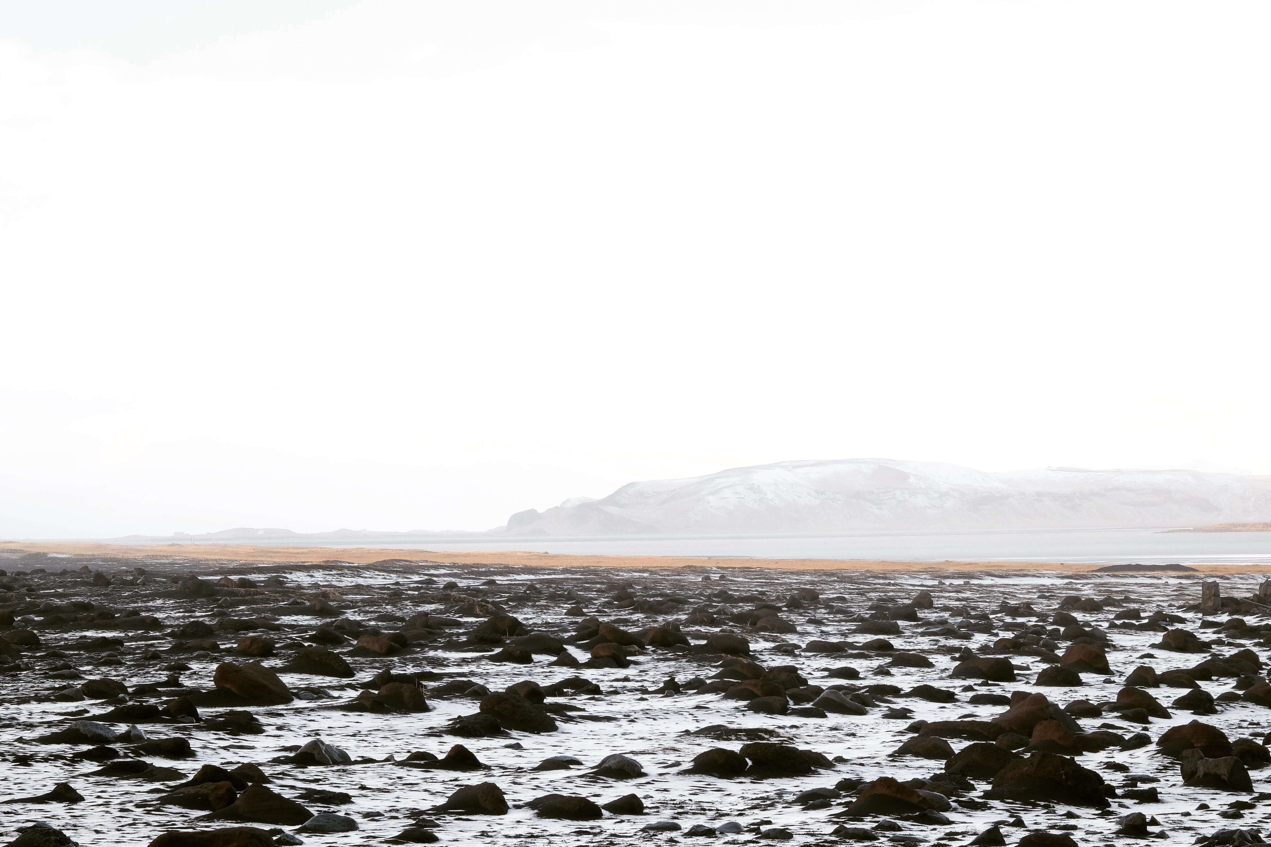 weather, Black Beach, landscape, environment, scenics, winter, nature, black, outdoors, tranquil scene, scenics - nature, photo, beach, body, tranquility, HD Wallpaper