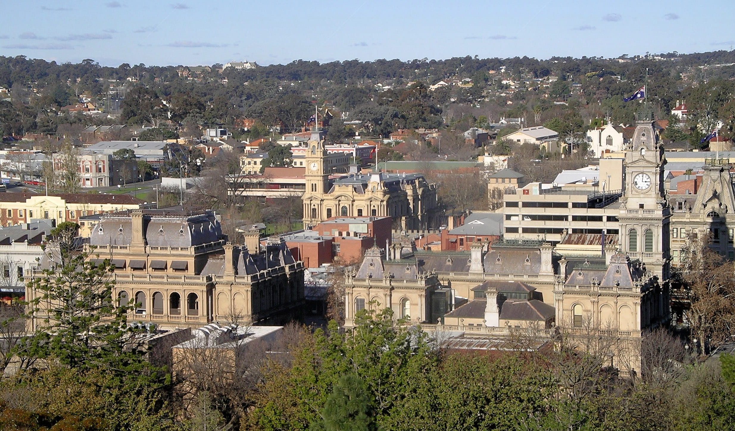 Camp Hill, urban Scene, plant, nature, house, architecture, hill, day, cityscape, Australia, built structure, travel destinations, town, public domain, HD Wallpaper