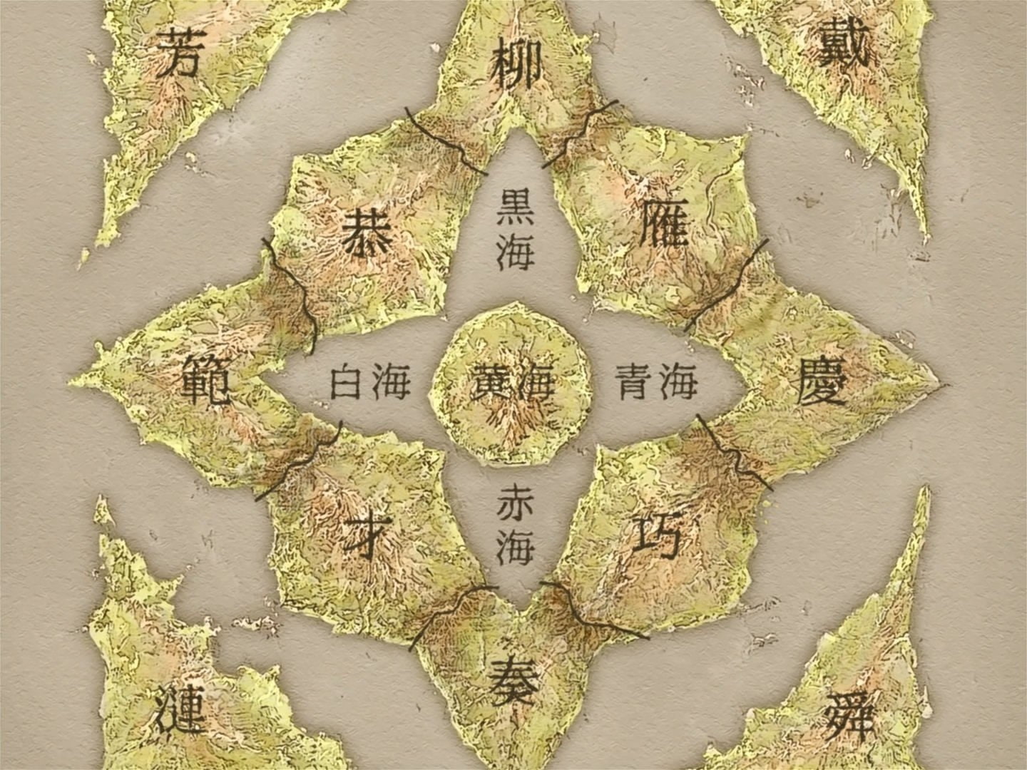twelve, 720P, kingdoms, maps, HD Wallpaper